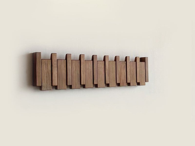 Træ piano knagerække - Valnøddetræ - house & garden - {{ product_tags }