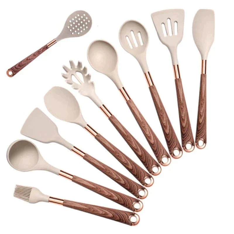 Sæt med 10 køkkenredskaber | Silikone af høj kvalitet - Carine - - house & garden - {{ product_tags }