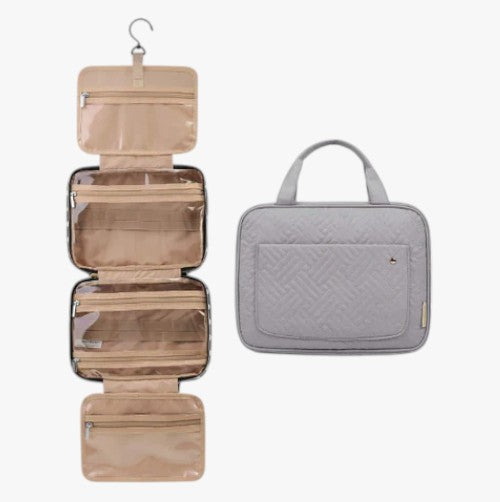 Stor toilettaske med masser af plads - Grå - bags - {{ product_tags }