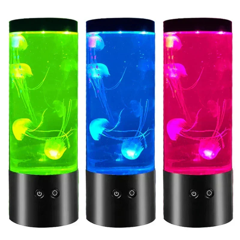 Jellyfish Akvarium LED Moodlampe - Farveskiftende - - Home Decor - {{ product_tags }