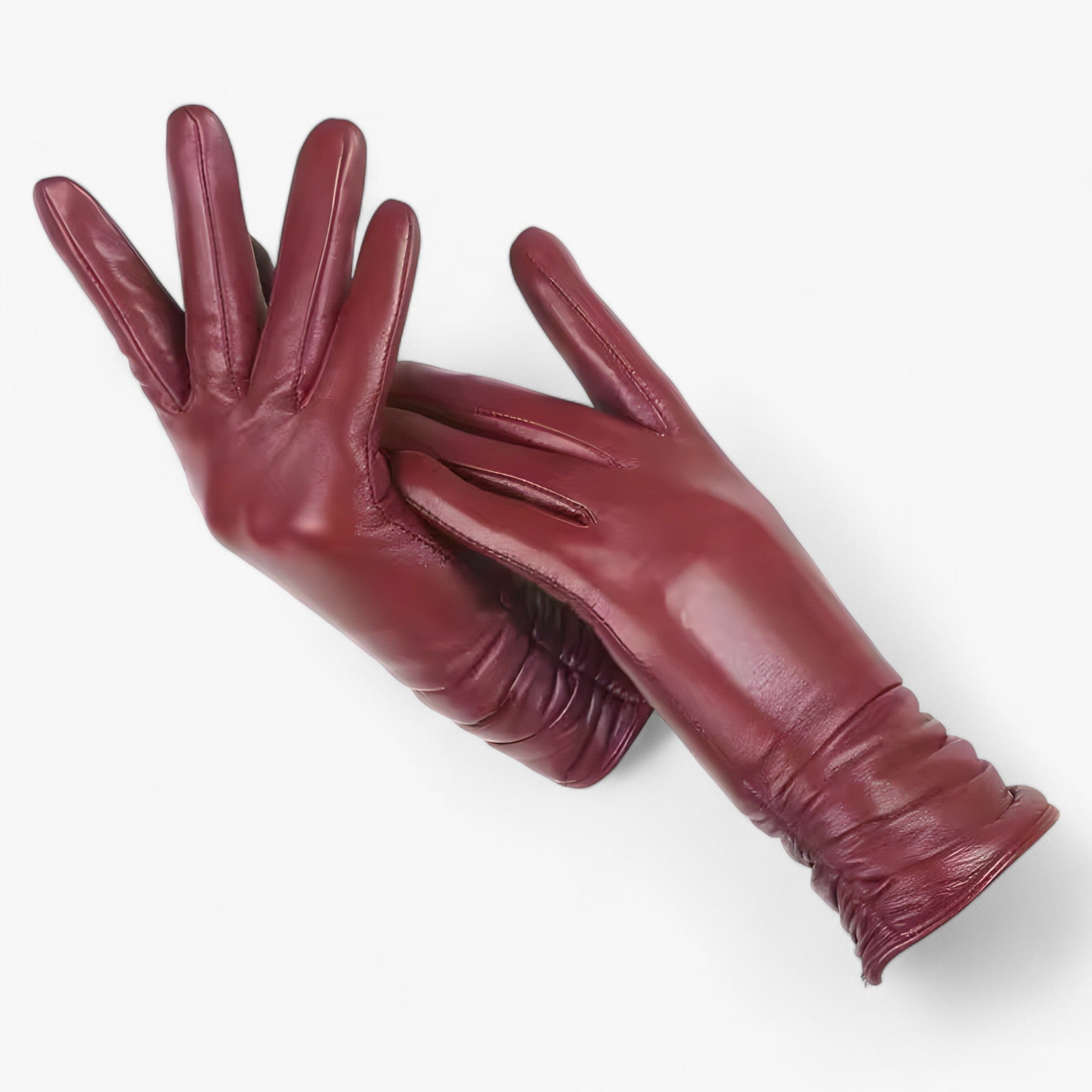 Gia | Skindhandsker til kvinder - Klassisk stil og vinterbeskyttelse - Rødvin - Gia | Skindhandsker til kvinder - Klassisk stil og vinterbeskyttelse- €25 - {{ product_tags }