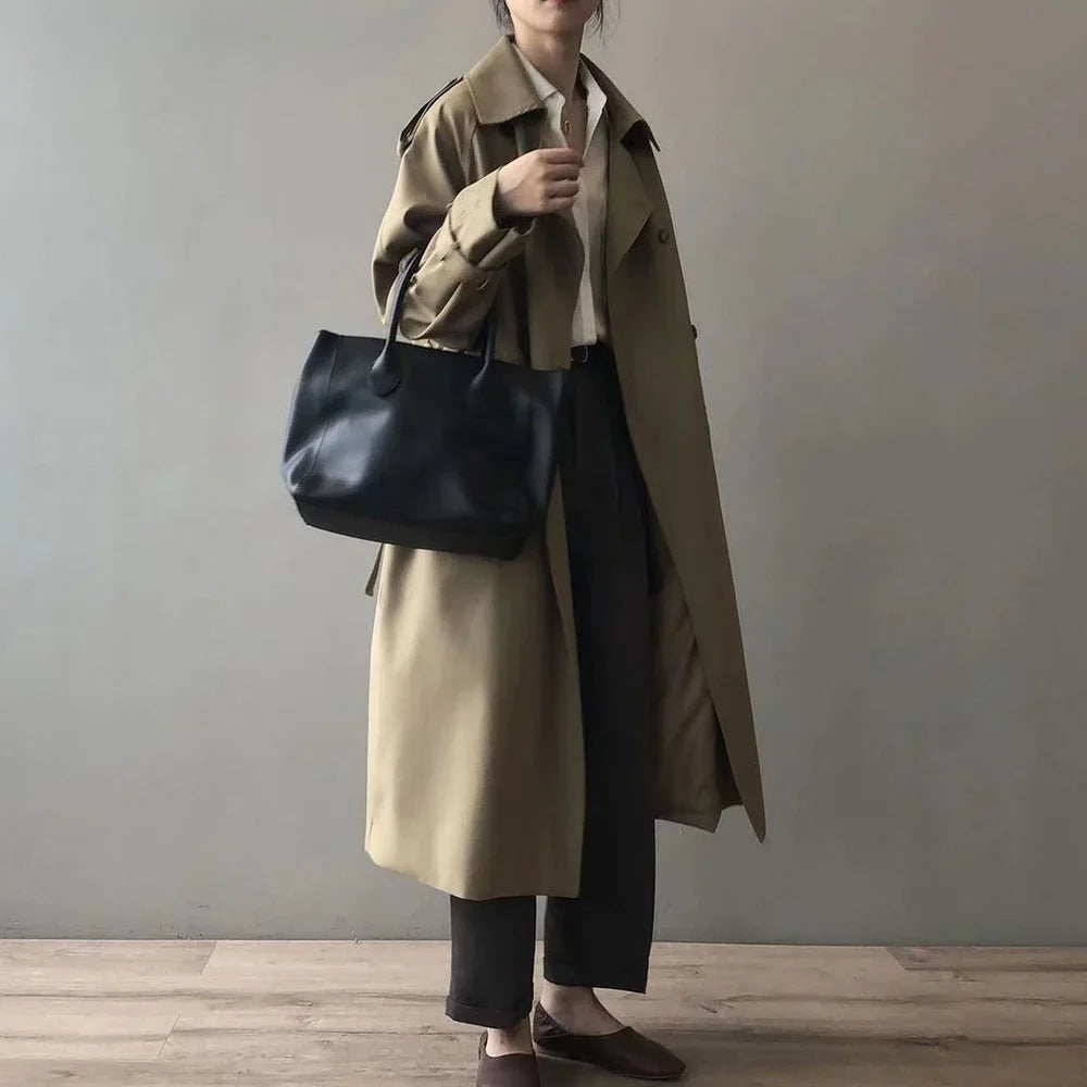 Damelang trenchcoat med revers-krave - - Coat - {{ product_tags }