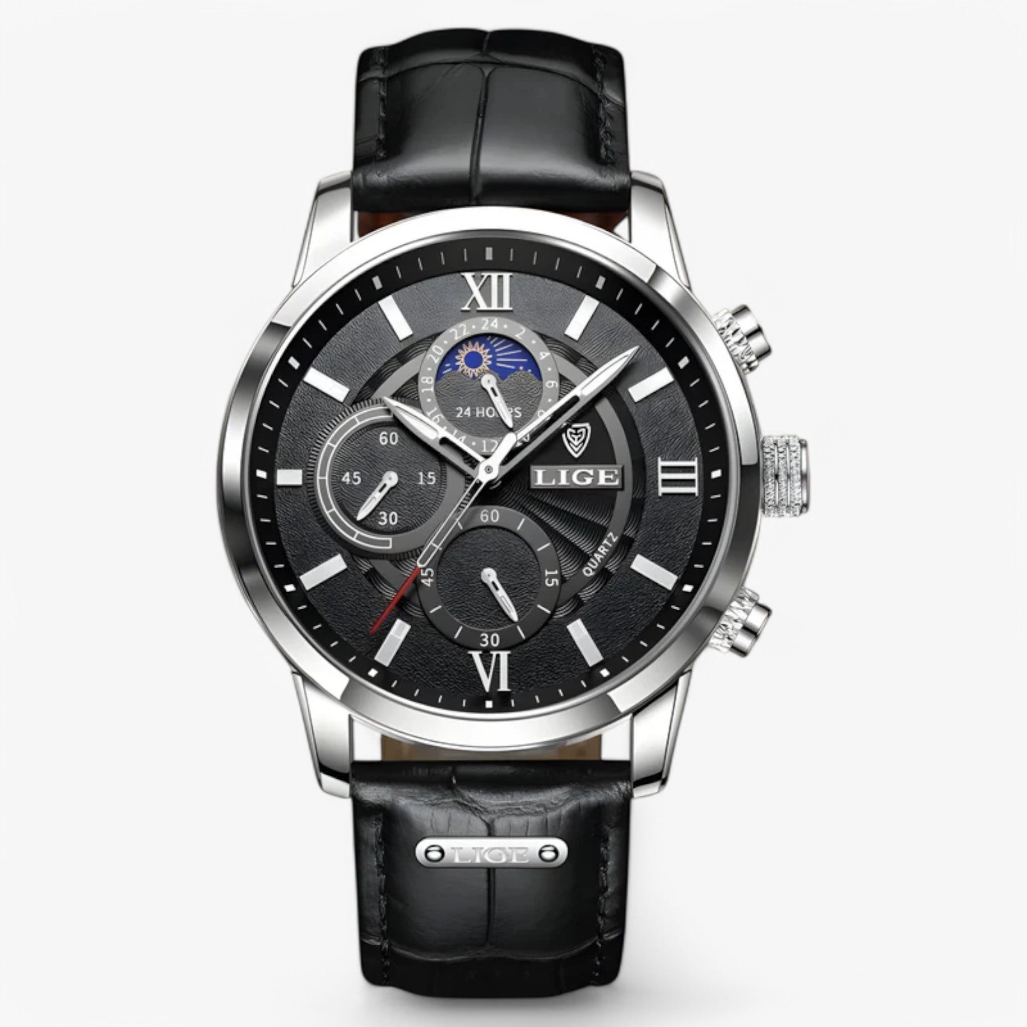 Eiden | Herreur - Sølv Sort - watches - {{ product_tags }