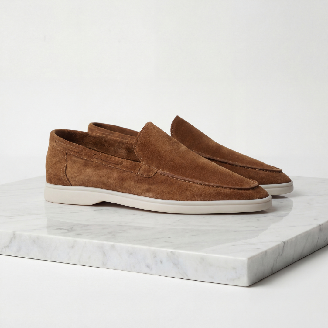 Elegante Herre Loafers i Ruskind - Klassisk & Alsidig Stil - Licht Bruin - men loafers - {{ product_tags }