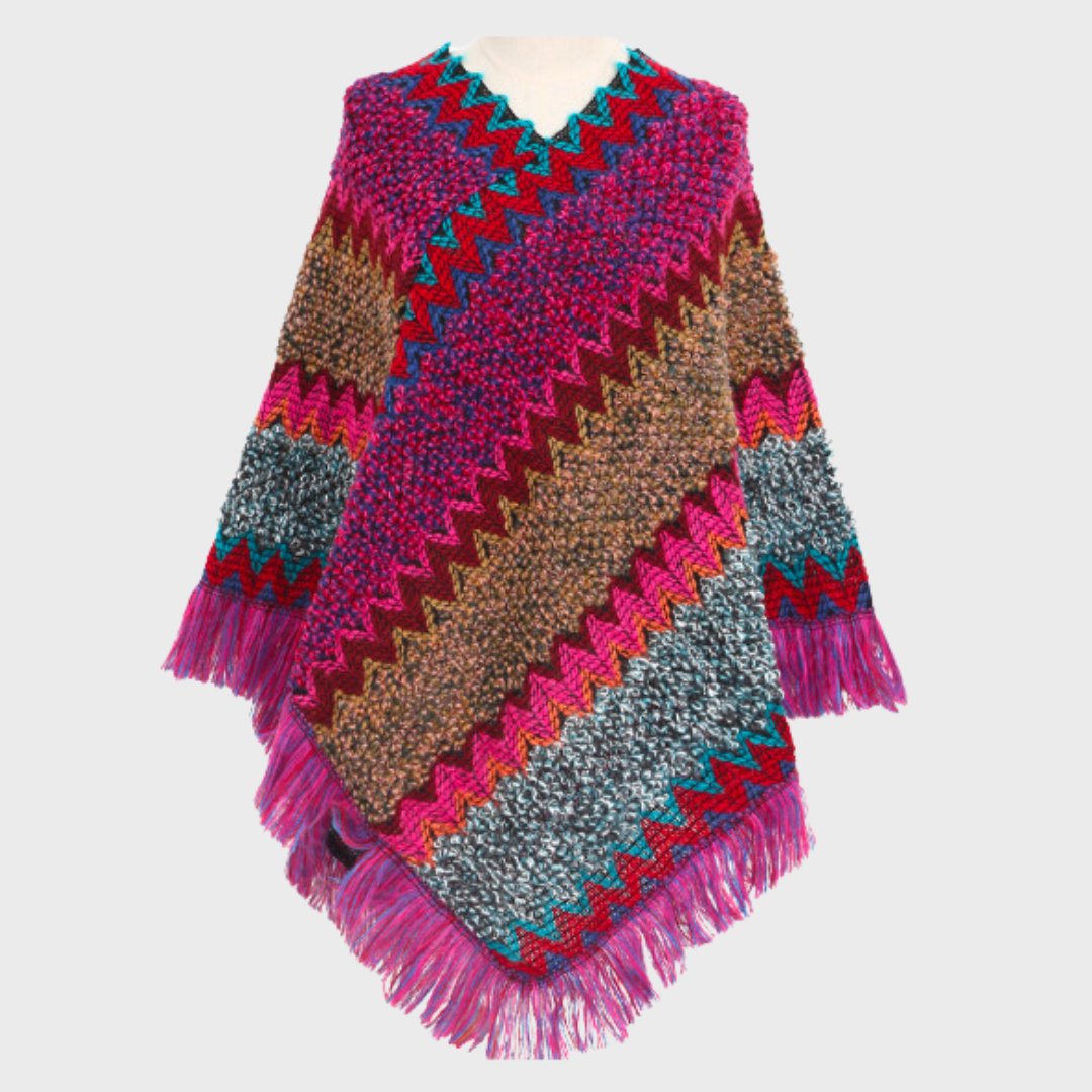 Louisa | Boho-inspireret poncho til kvinder - Rose - women's fashion - {{ product_tags }