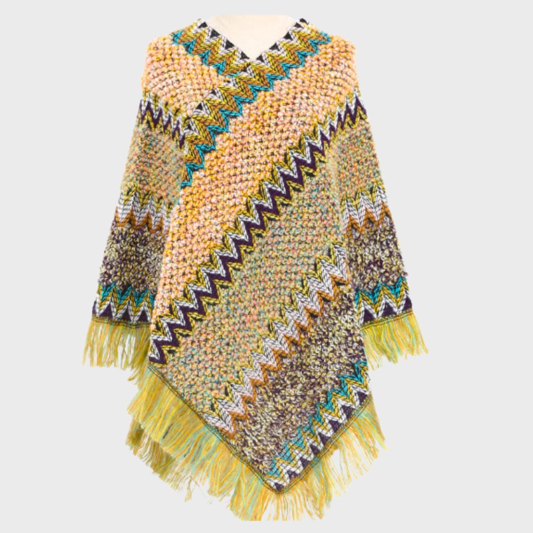 Louisa | Boho-inspireret poncho til kvinder - Grøn - women's fashion - {{ product_tags }