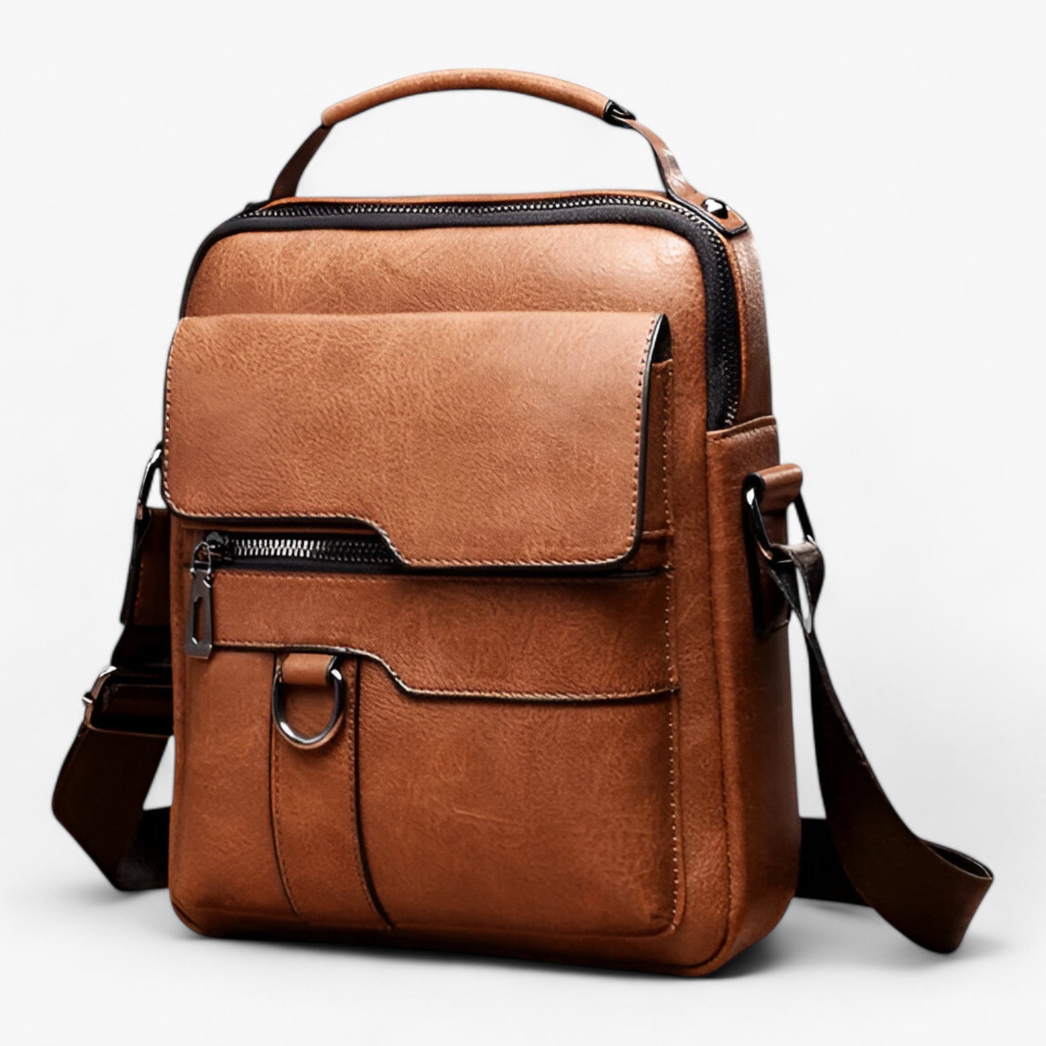 LuxeLeather™ Skuldertaske - Moderne og stilfuld - Lichtbruin - bags - {{ product_tags }