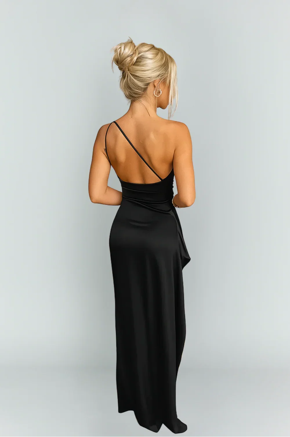 Dame Satin Enkeltskulder Maxikjole - - Dress - {{ product_tags }