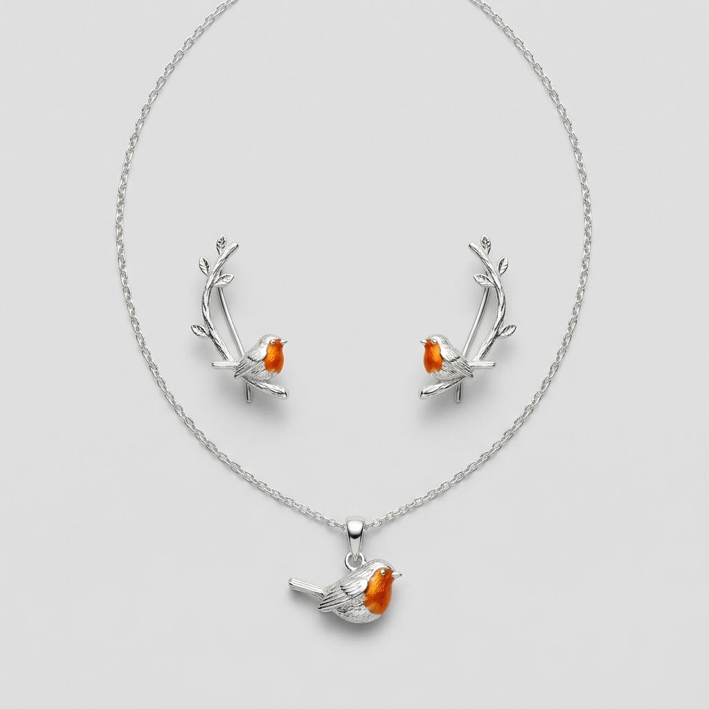 Lykkefugl Smykkesaet - Symbol paa Haab - - Jewelry Set - {{ product_tags }