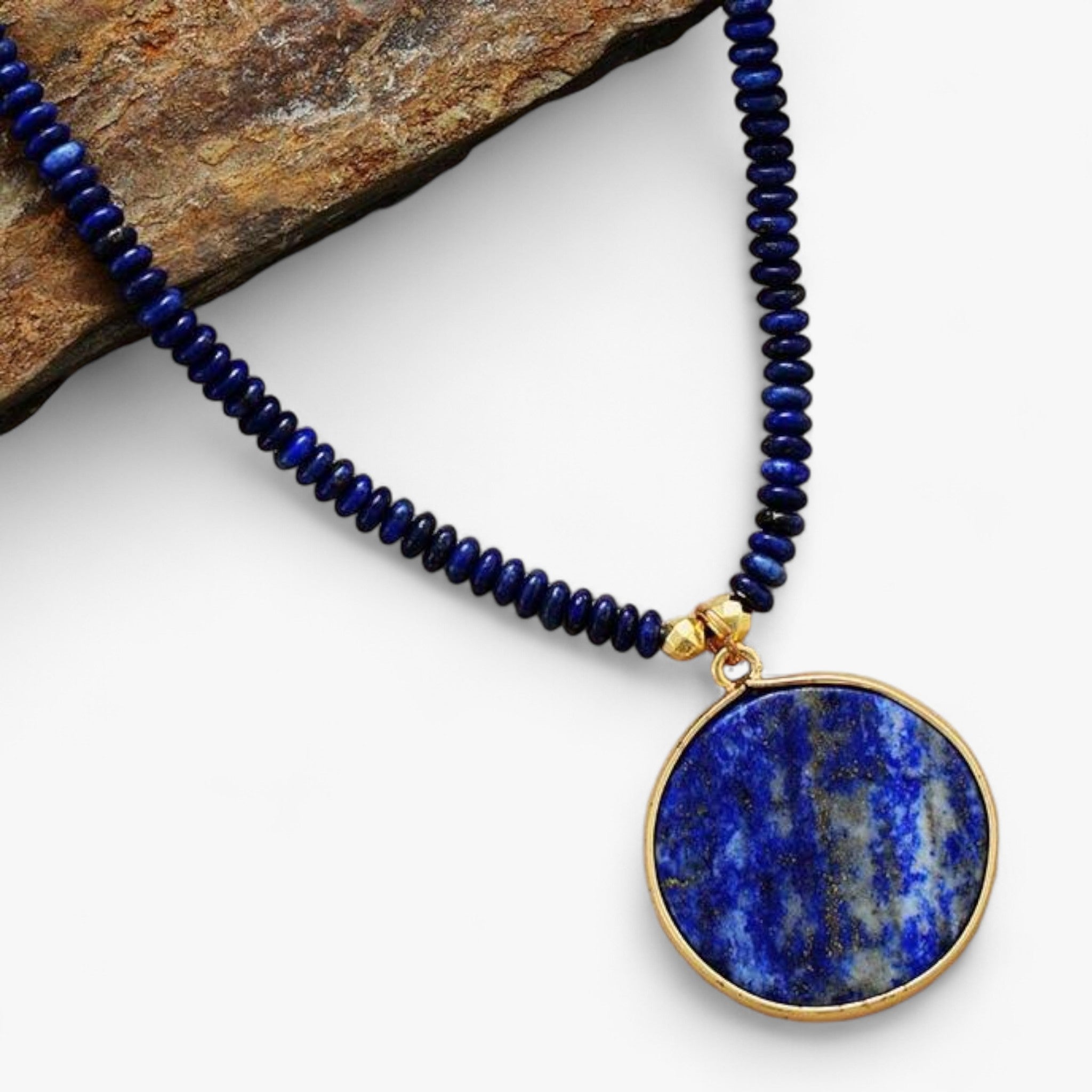 Halskæde Ronda i Helbredende Lapis Lazuli MidnightMoon - - other - {{ product_tags }