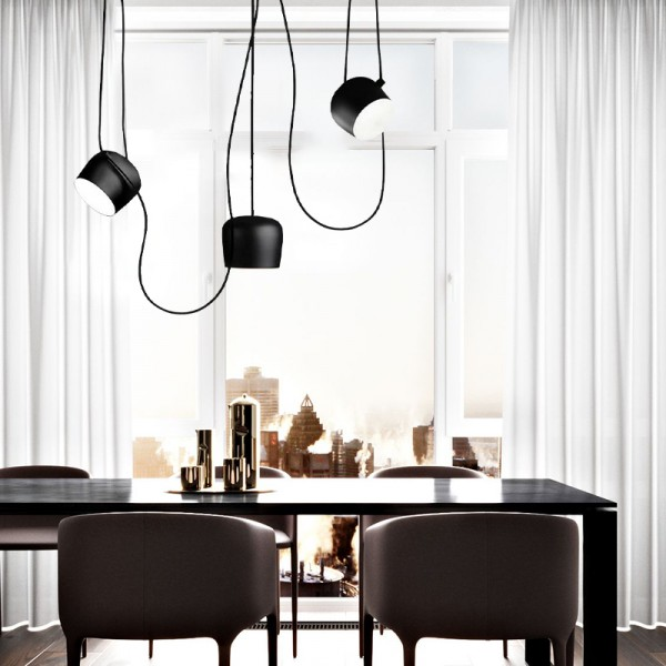 Vera | Hängende Loftlampe Moderne Elegant - Sort-Hvid Design med E27-Fassung, LED-kompatibel