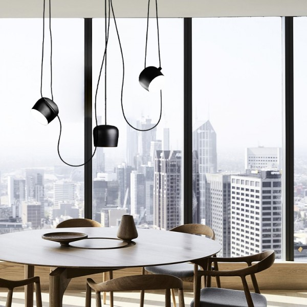 Vera | Hängende Loftlampe Moderne Elegant - Sort-Hvid Design med E27-Fassung, LED-kompatibel