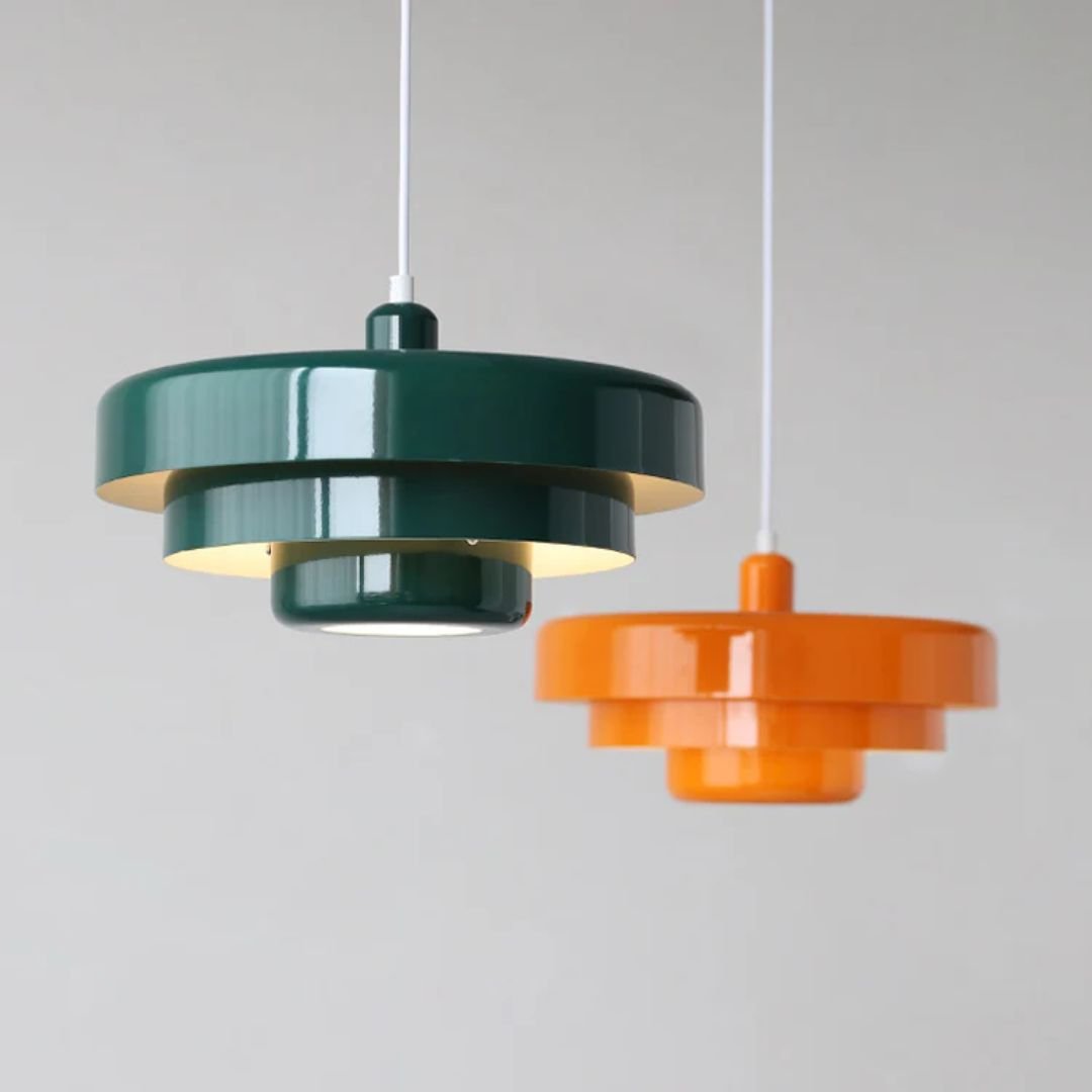 Moderne Arkitektonisk Lagdelt Pendellampe Koncentriske Ringe