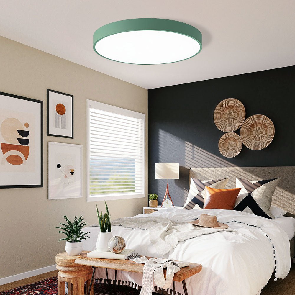 Moderne Rund LED Loftslampe Flad Disk