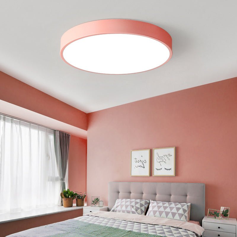 Moderne Rund LED Loftslampe Flad Disk