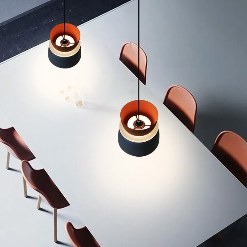 Nordisk Metal LED Pendellampe Makron Lagdelt Skærm