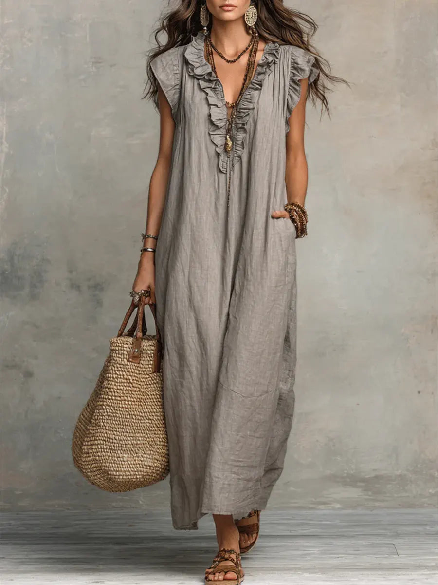 Camellia | Lang boheme kjole