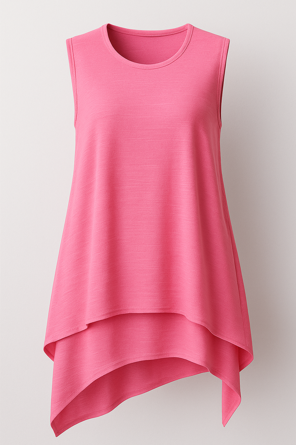 Aria | Flydende asymmetrisk ærmeløs top - Rosa - Aria | Flydende asymmetrisk ærmeløs top - €25 - {{ product_tags }