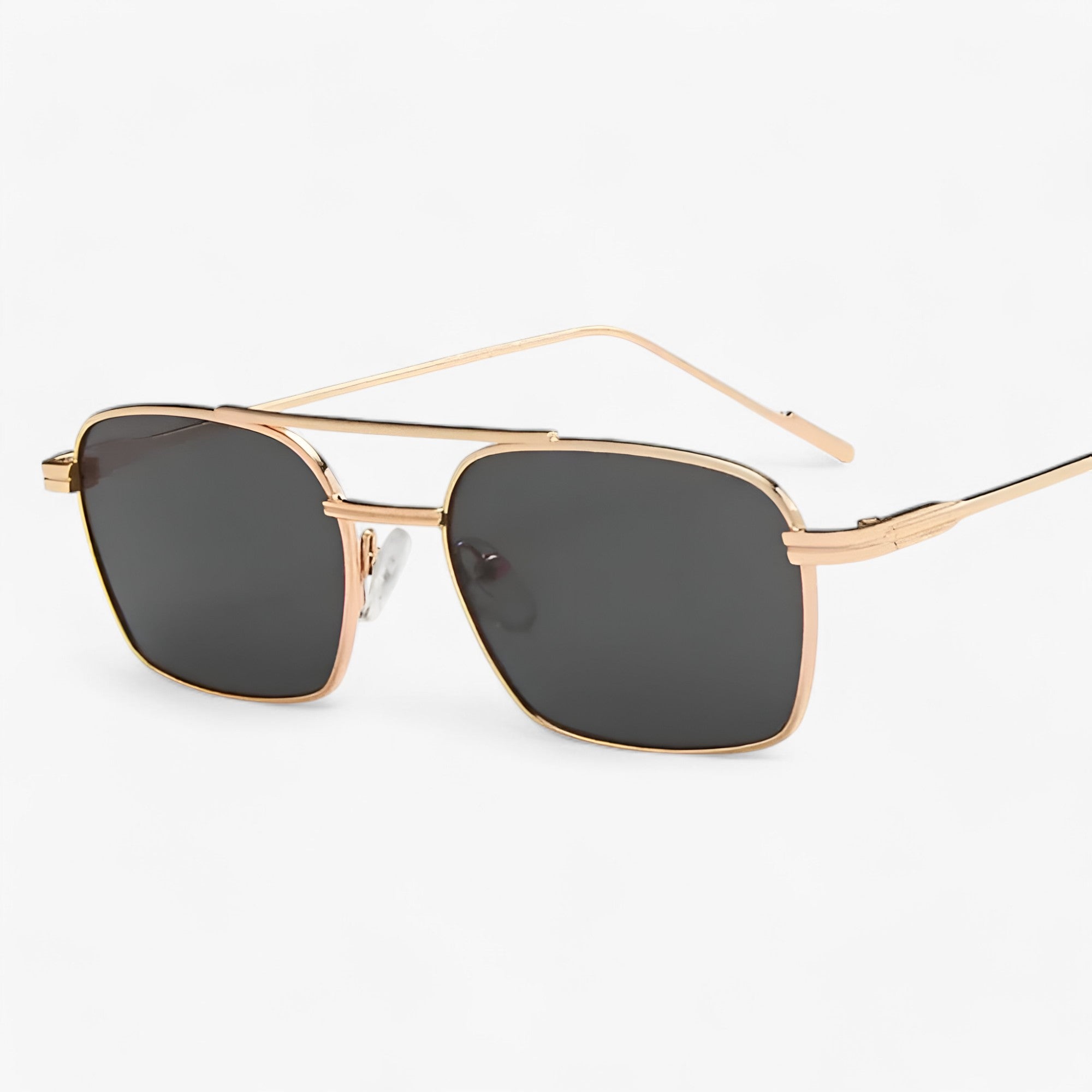 RETRO | Vintage Metal Solbriller - Ideelt til øjenværn - Guldgrå - men's fashion - {{ product_tags }