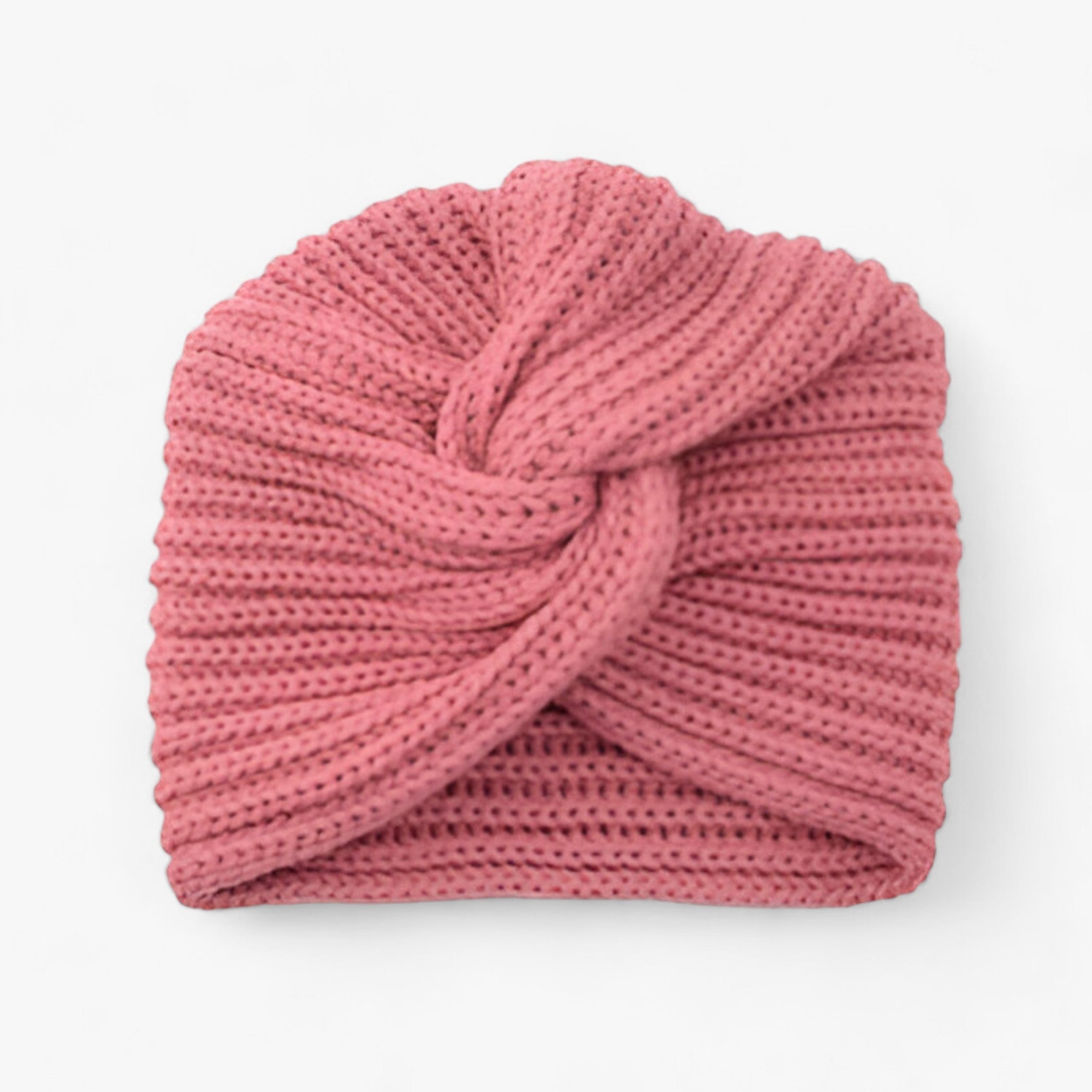 Sara | Strikket turban til kvinder - Elegant komfort i kashmir - Lyserød - women's fashion - {{ product_tags }