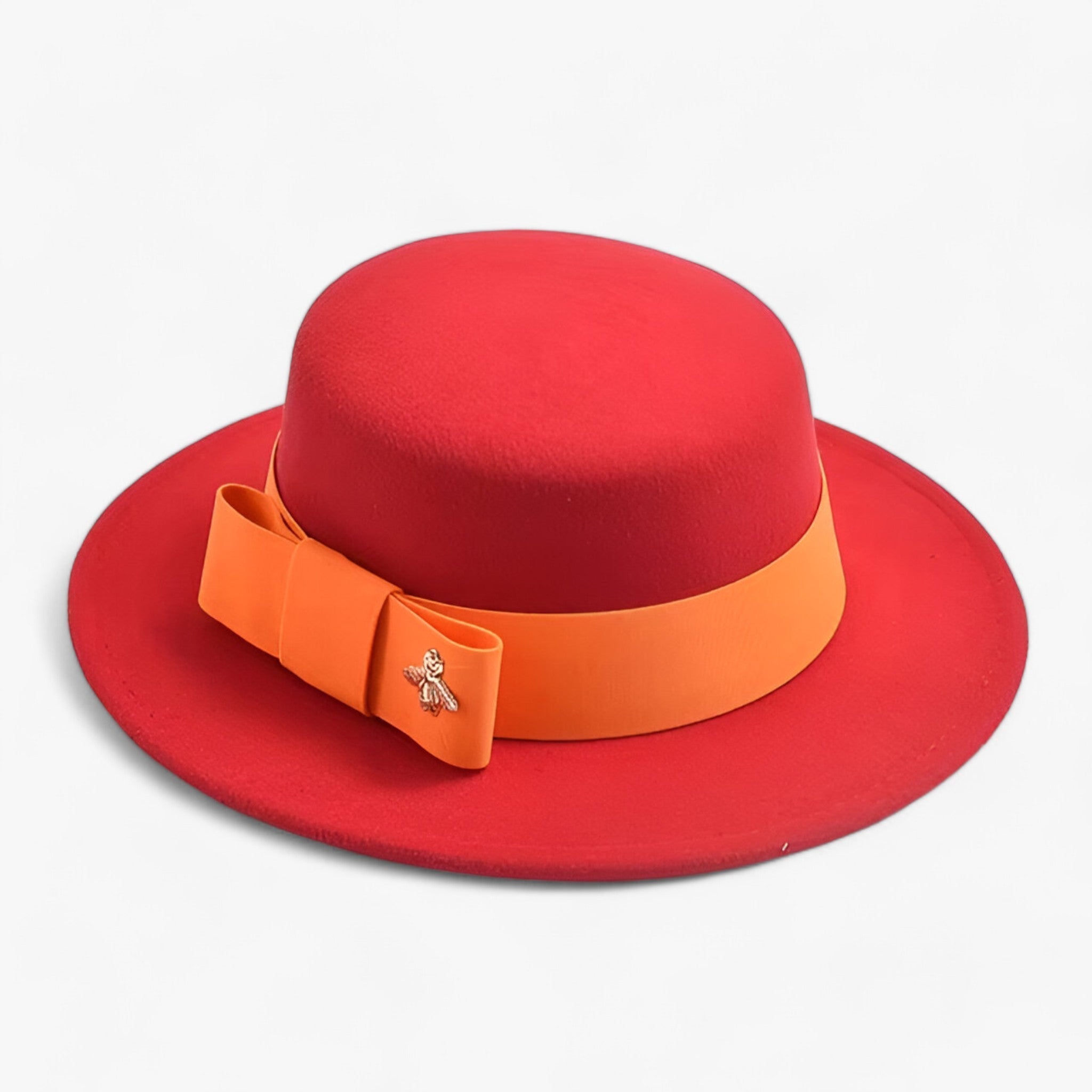 Ambra | Fedorahat til kvinder - elegant og moderigtig til formelle lejligheder - Rød - women's fashion - {{ product_tags }