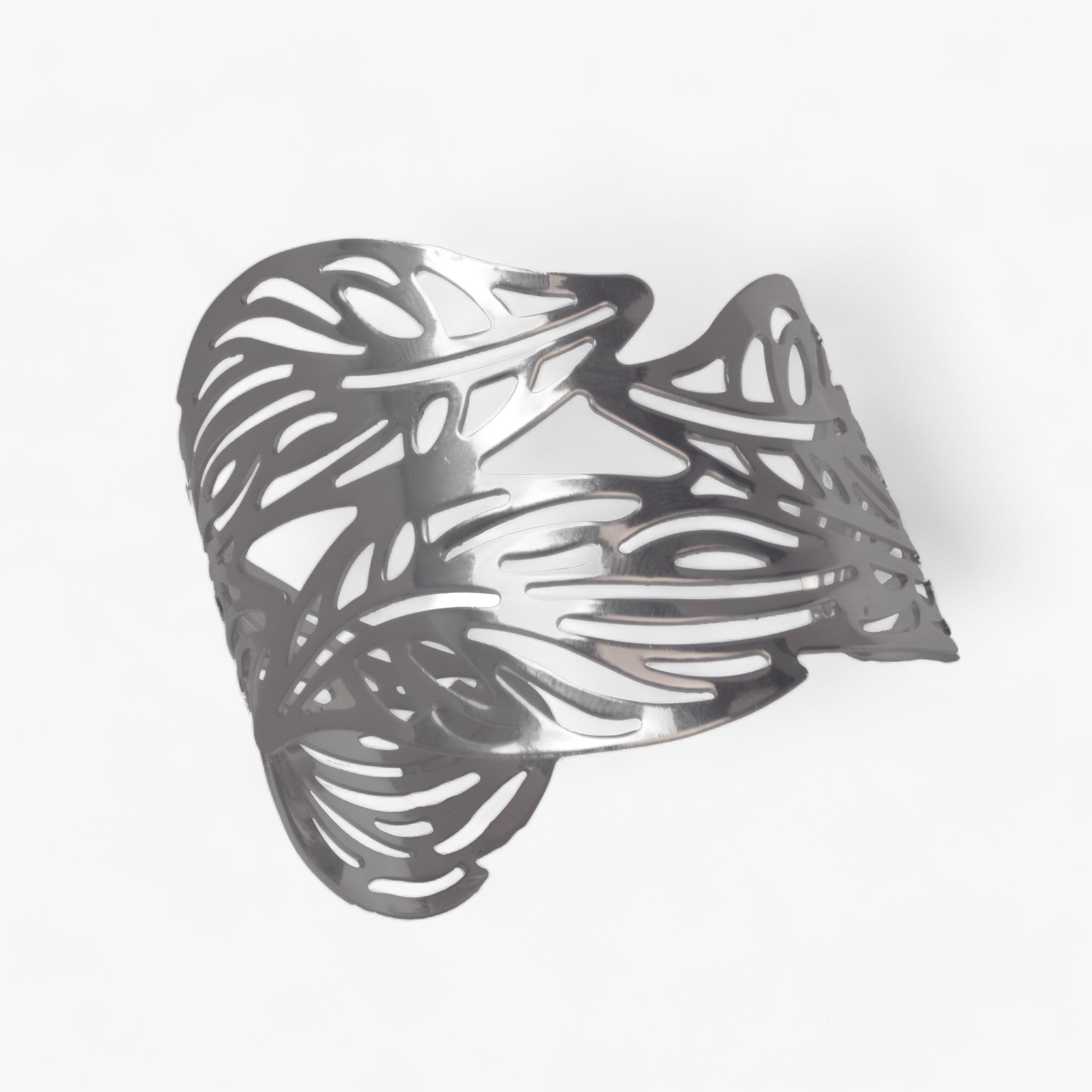 CELESTE | Armbånd i rustfrit stål med bladmønster - Giver din hverdag elegance - Sølv - women's fashion - {{ product_tags }