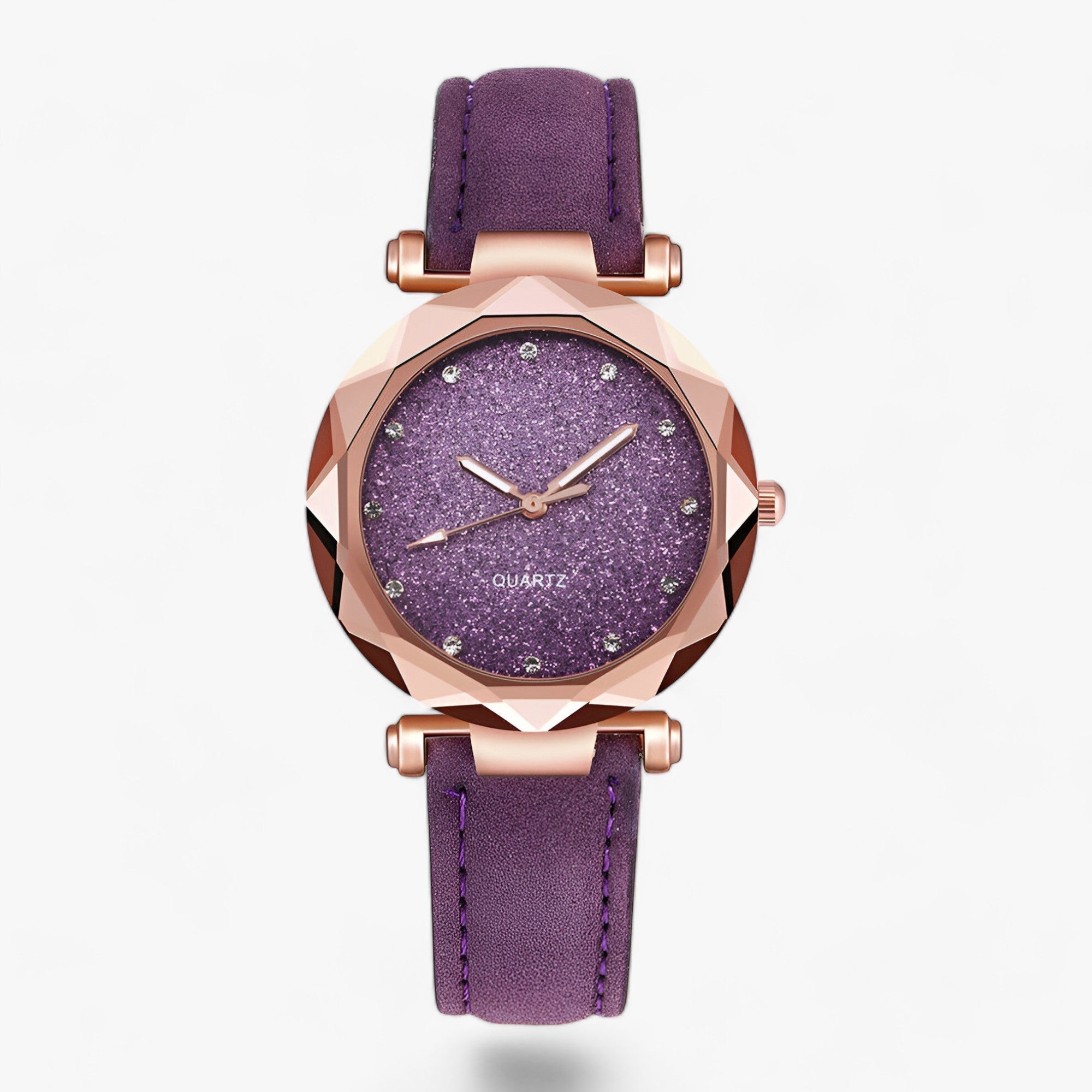 Starry | Strass kvarts - Elegant tidtager - Lilla - watches - {{ product_tags }