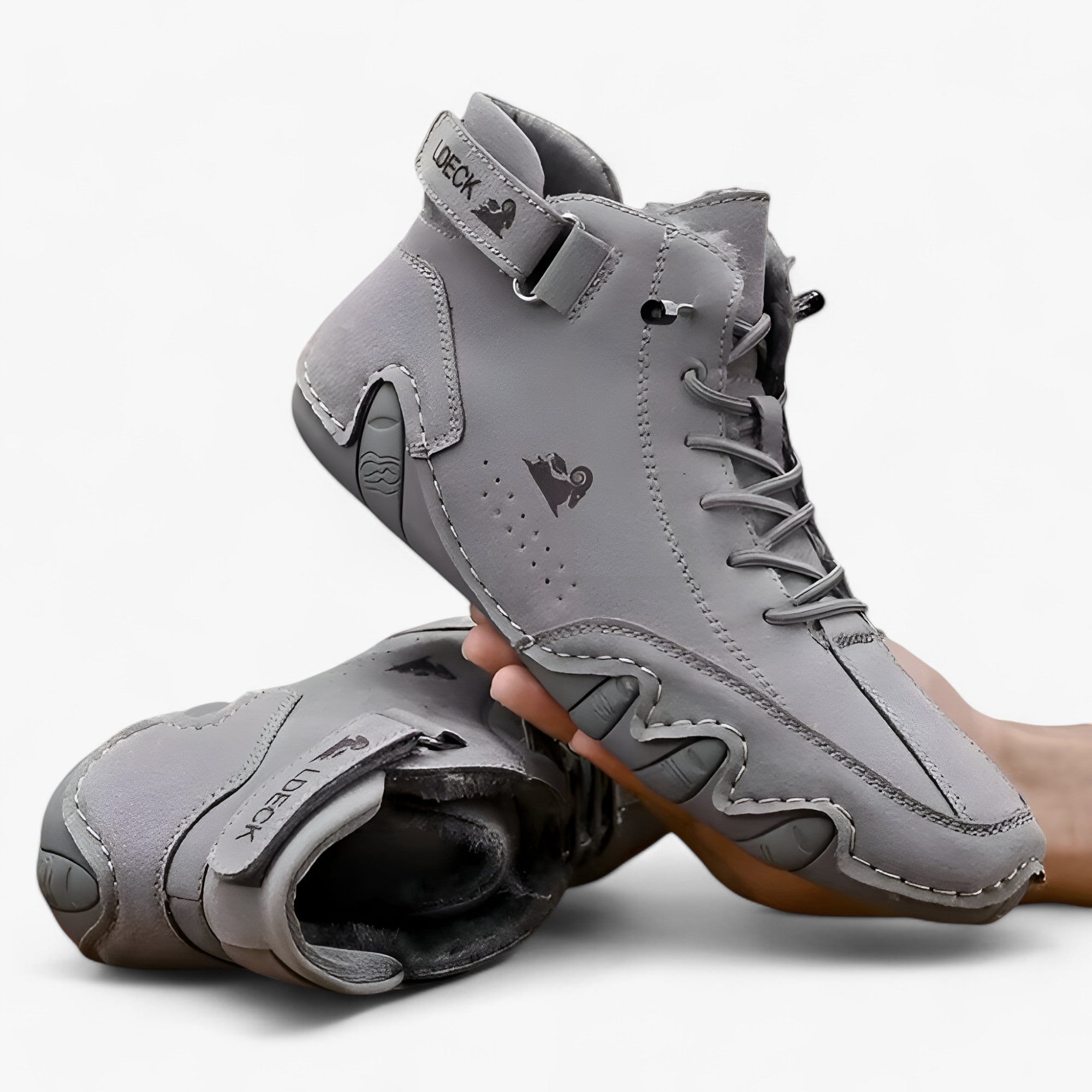 Sophie | Læderstøvletter - Luksus vinterbeskyttelse og varme - Grå - winter - {{ product_tags }