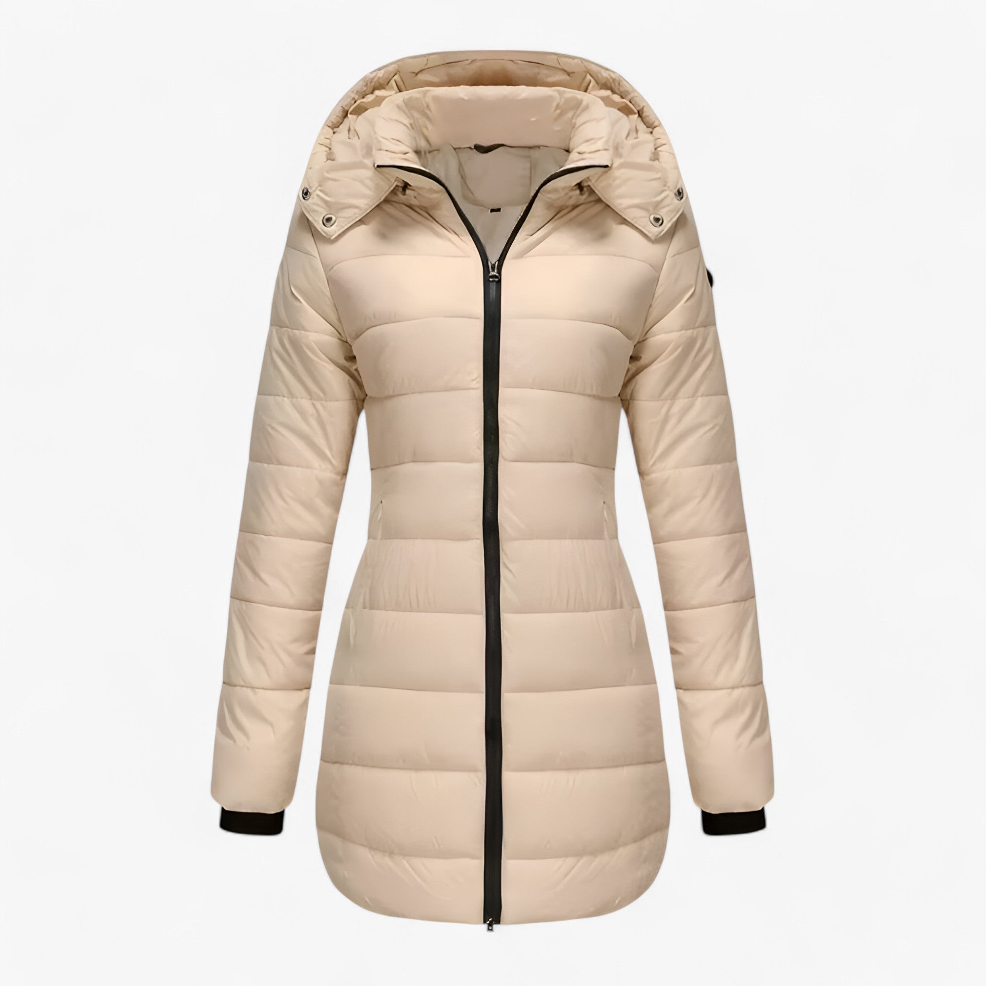 Elena | Lang Parka med Hætte - Ekstremt Varm Vinterjakke - Abrikos - winter - {{ product_tags }