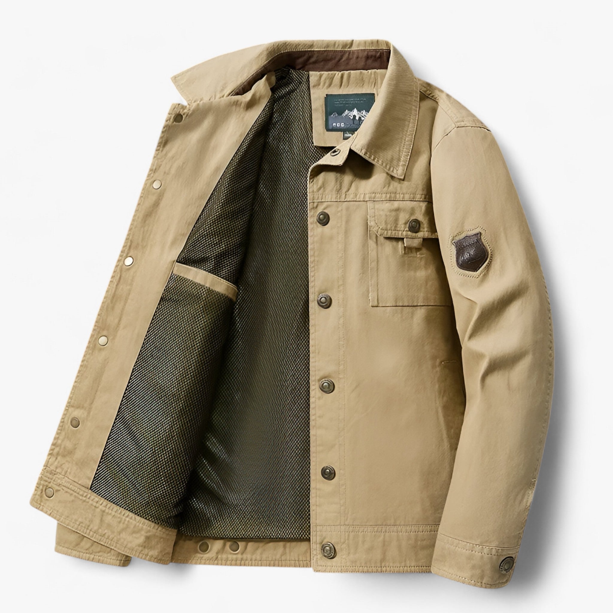 Maxwell | Herrebomberjakke - Taktisk Komfort - Kaki - Maxwell | Herrebomberjakke - Taktisk Komfort- €25 - {{ product_tags }