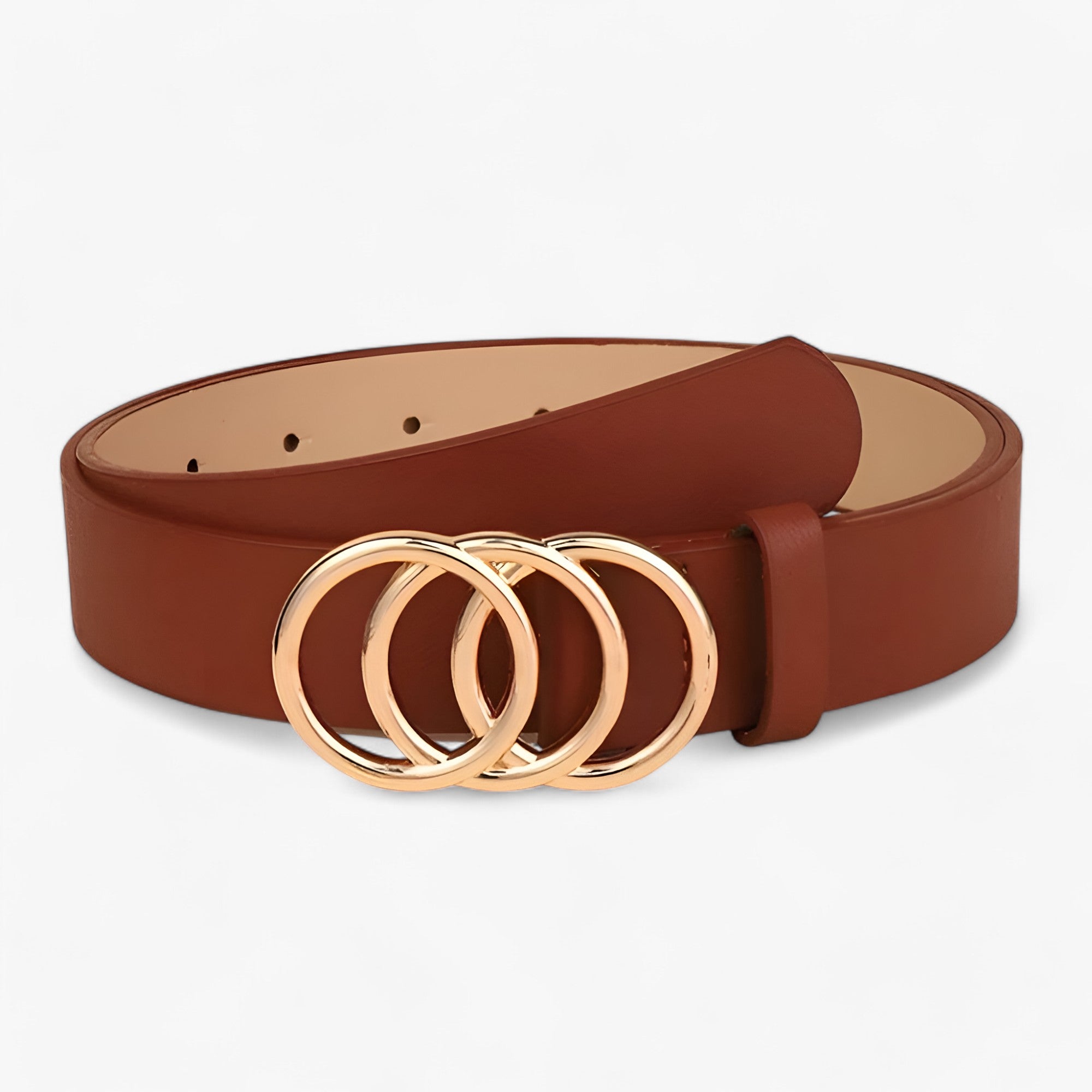 TRIO | Elegant dambælte - Perfekt til alle lejligheder - Kaffe 103 cm - women's fashion - {{ product_tags }