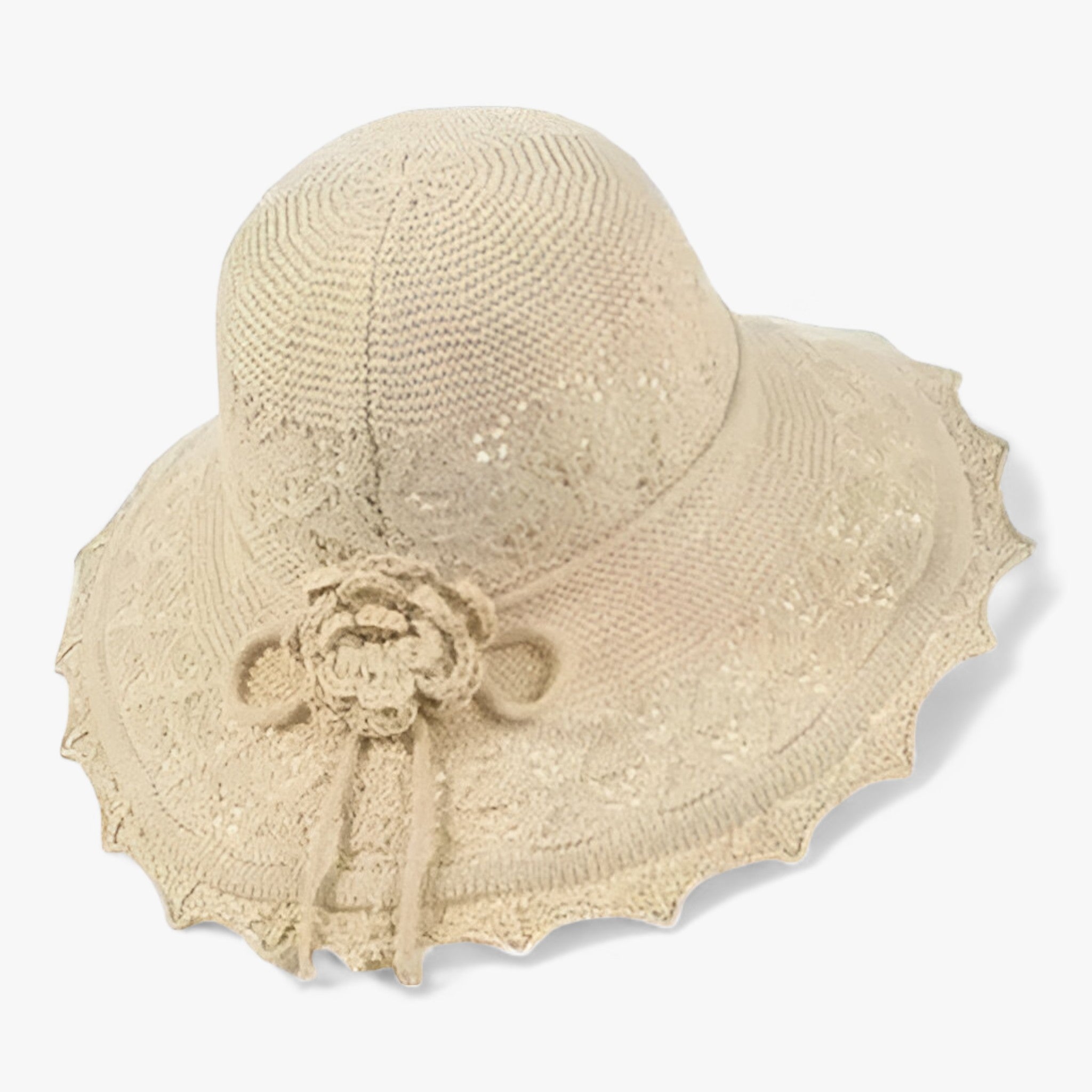 AURORA | Alsidig solhat - Sammenfoldeligt design til udendørs komfort - Beige - women's fashion - {{ product_tags }