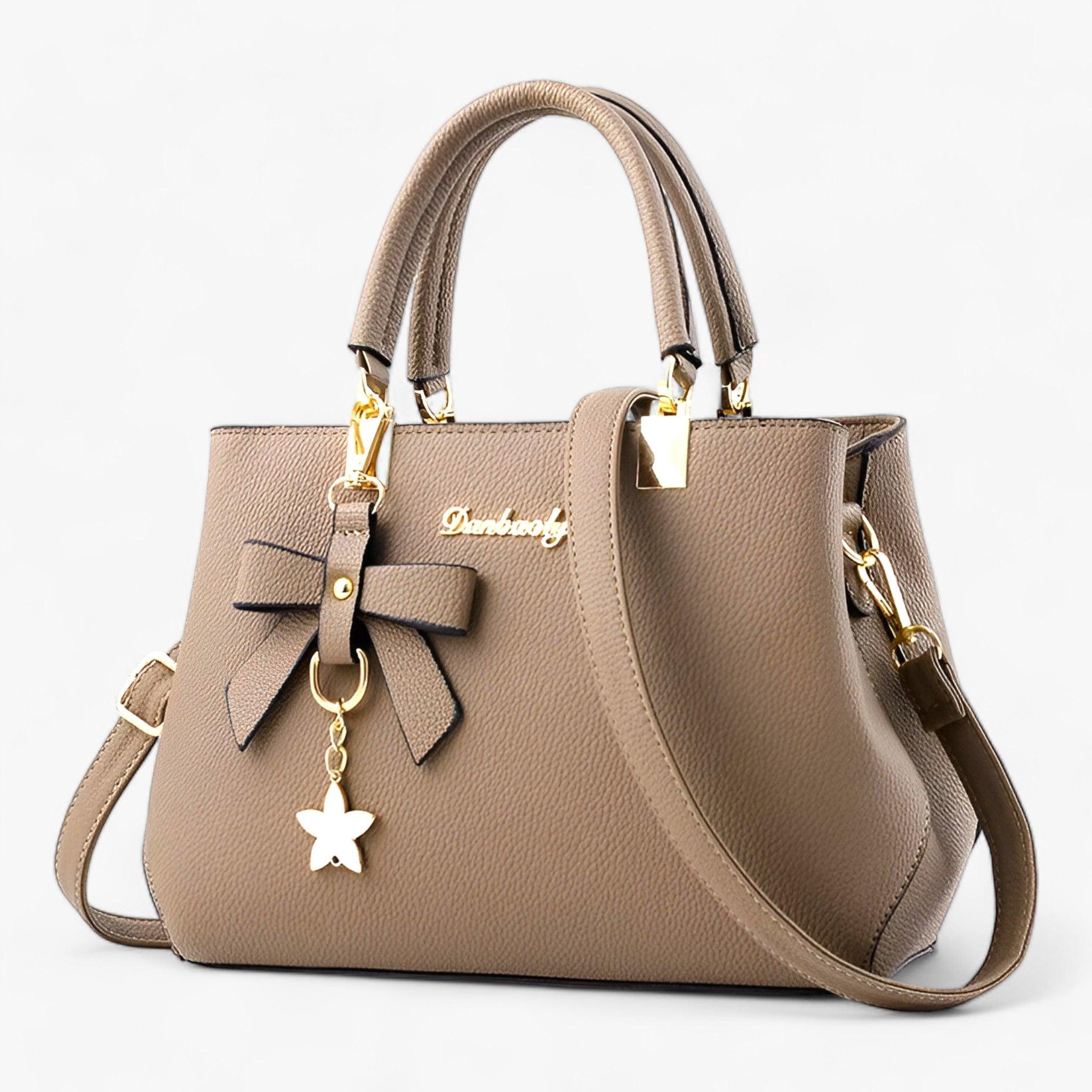 FLORINA | Skuldertaske - perfekt til forretningskvinder og hverdagsbrug - Khaki 28cmx11cmx19cm - bags - {{ product_tags }