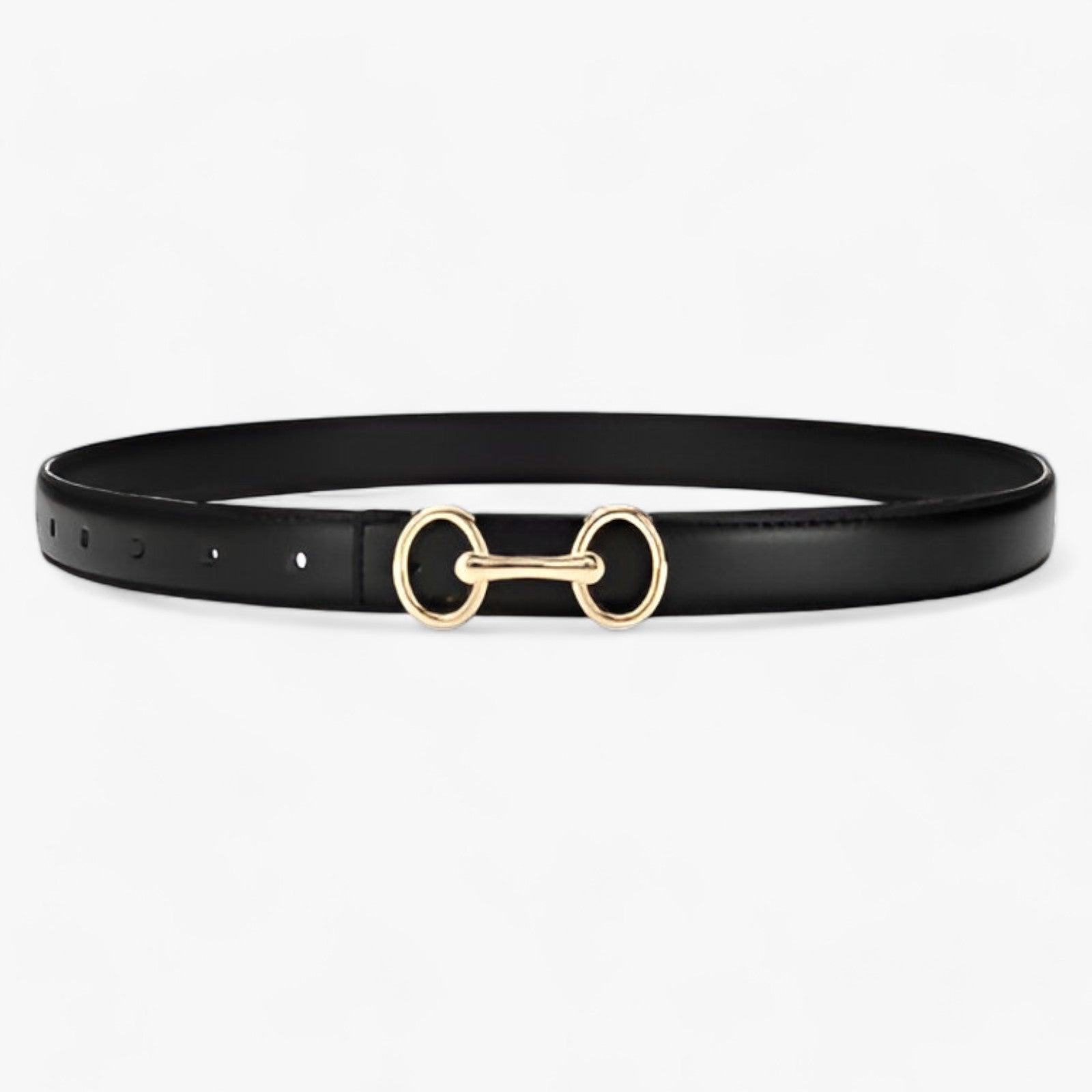 Mia | Læderbælte til kvinder - Løft dit afslappede udseende - Sort - women's fashion - {{ product_tags }