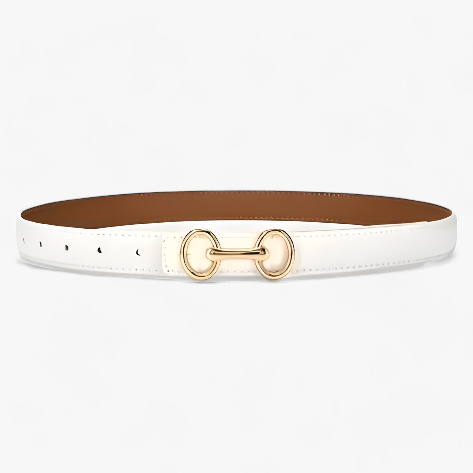 Voll | Læderbælte - Elegant og Alsidigt - Hvid - men's fashion - {{ product_tags }