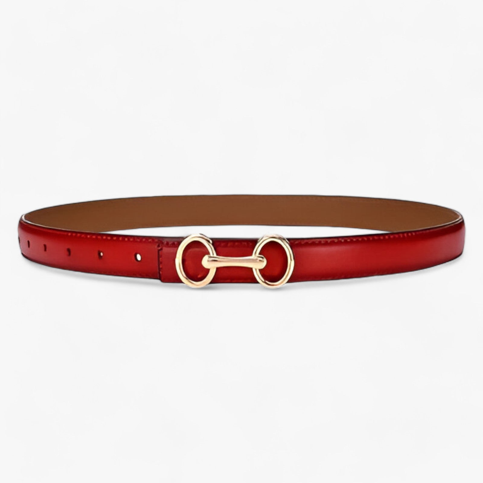 Voll | Læderbælte - Elegant og Alsidigt - Rød - men's fashion - {{ product_tags }
