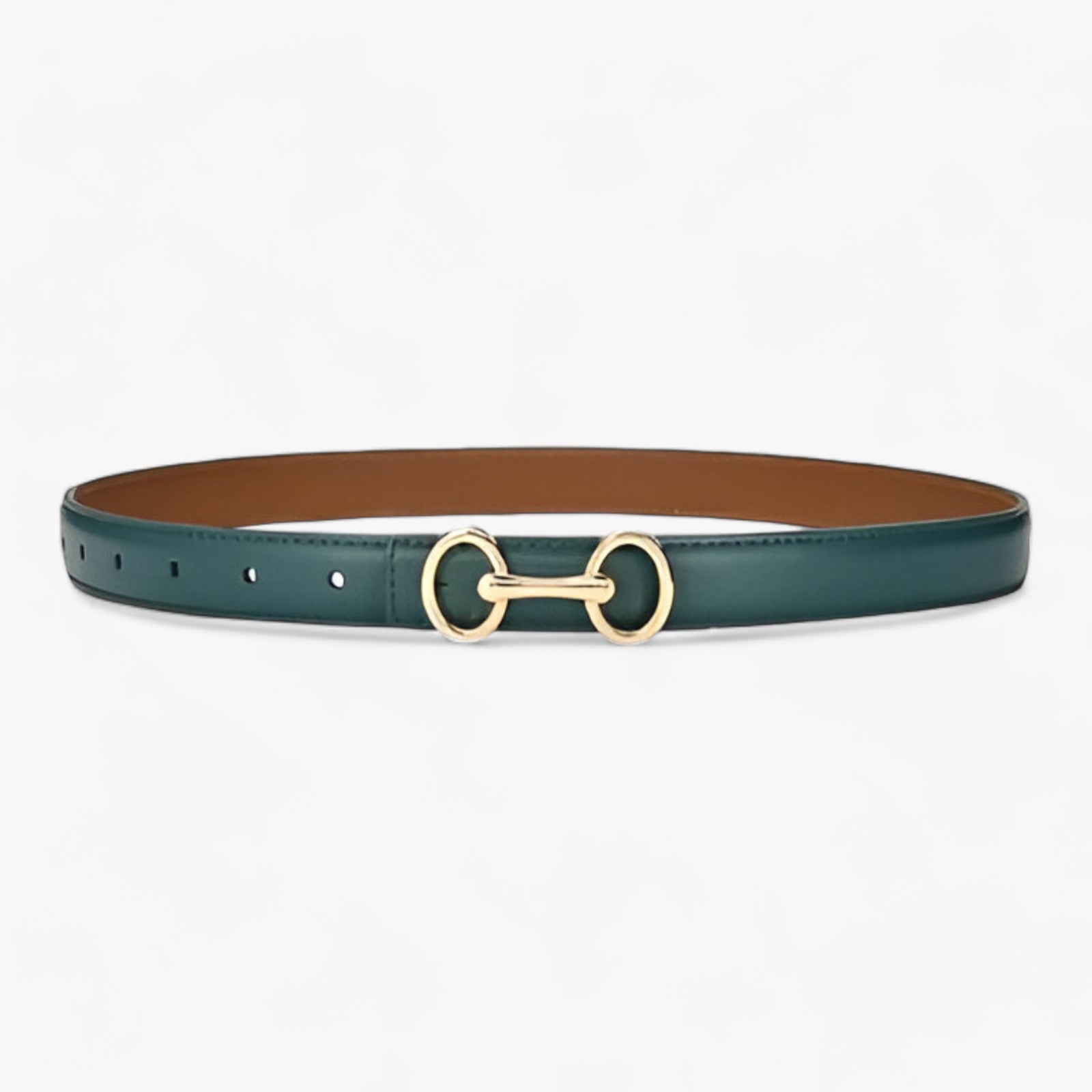 Voll | Læderbælte - Elegant og Alsidigt - Grøn - men's fashion - {{ product_tags }