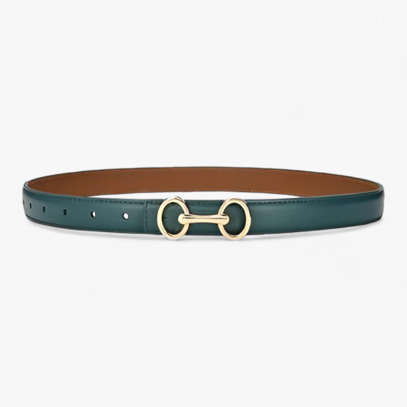 Mia | Læderbælte til kvinder - Løft dit afslappede udseende - Grøn - women's fashion - {{ product_tags }