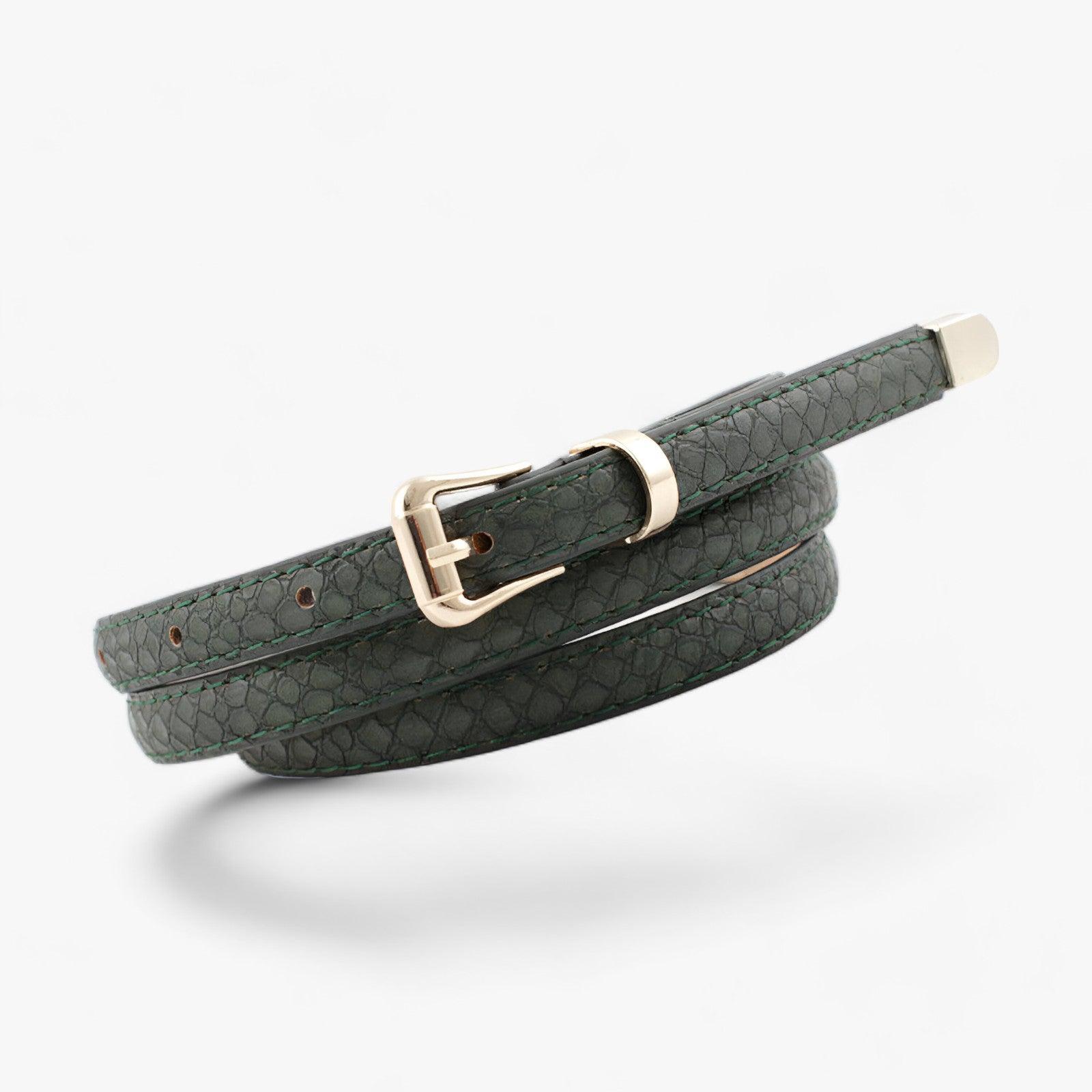 Laura | Tyndt bælte - stilfuldt taljebånd til alle lejligheder - Grøn - women's fashion - {{ product_tags }