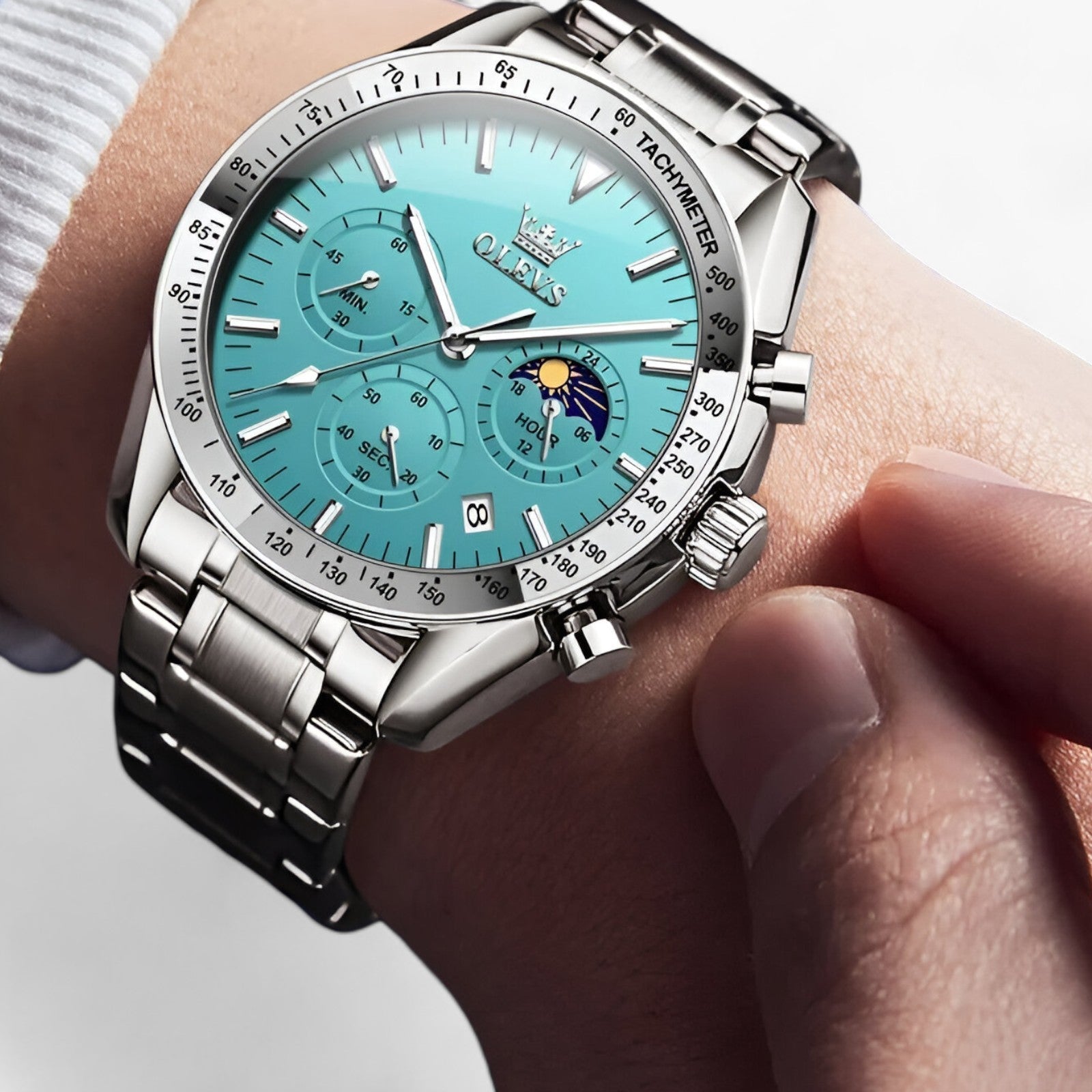 Lunar | Månefase ur - Elegant design møder funktionalitet - - watches - {{ product_tags }