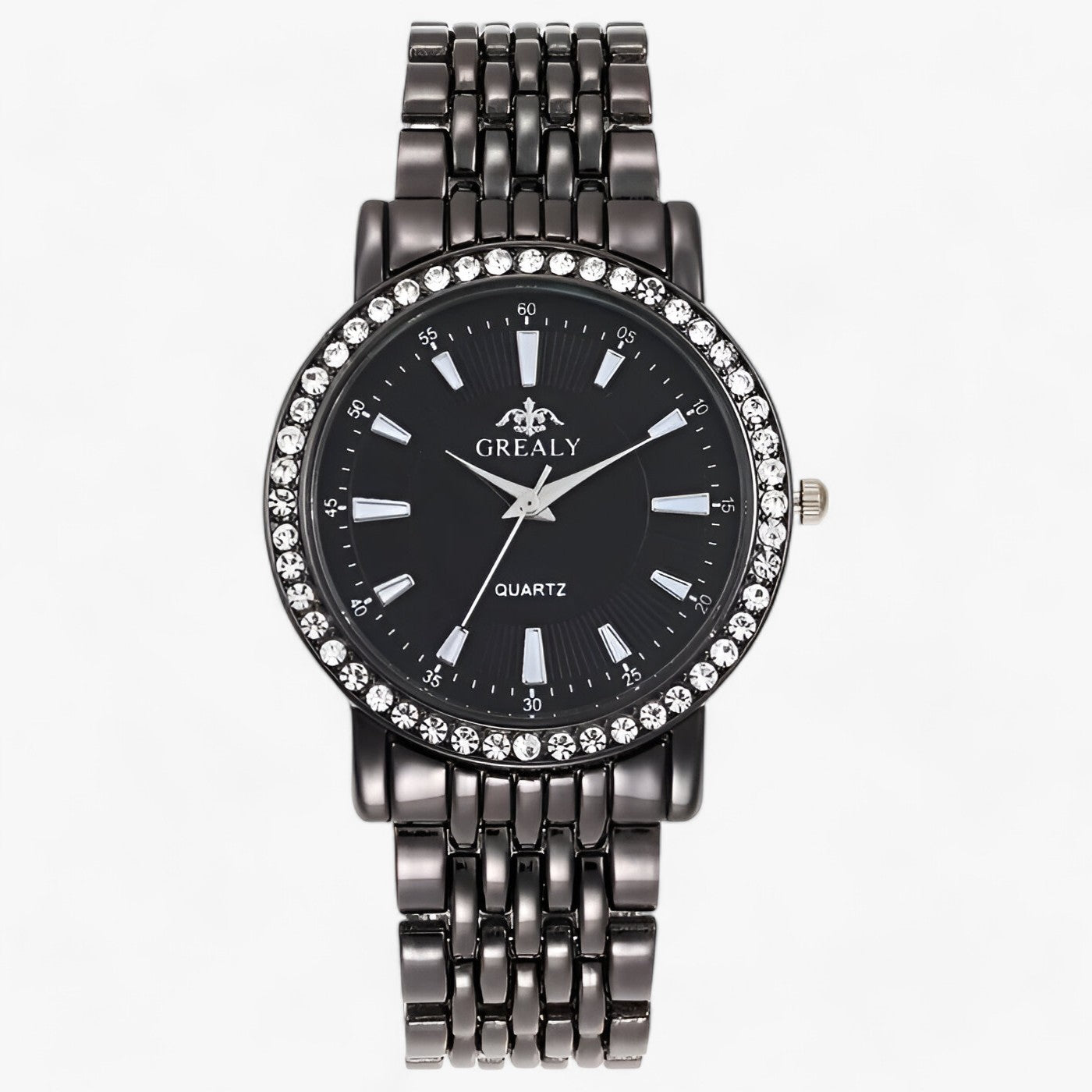 LUXE | Elegant stenbrud i rustfrit stål - perfekt symbiose af stil og præcision - Sort Sort Lille - watches - {{ product_tags }