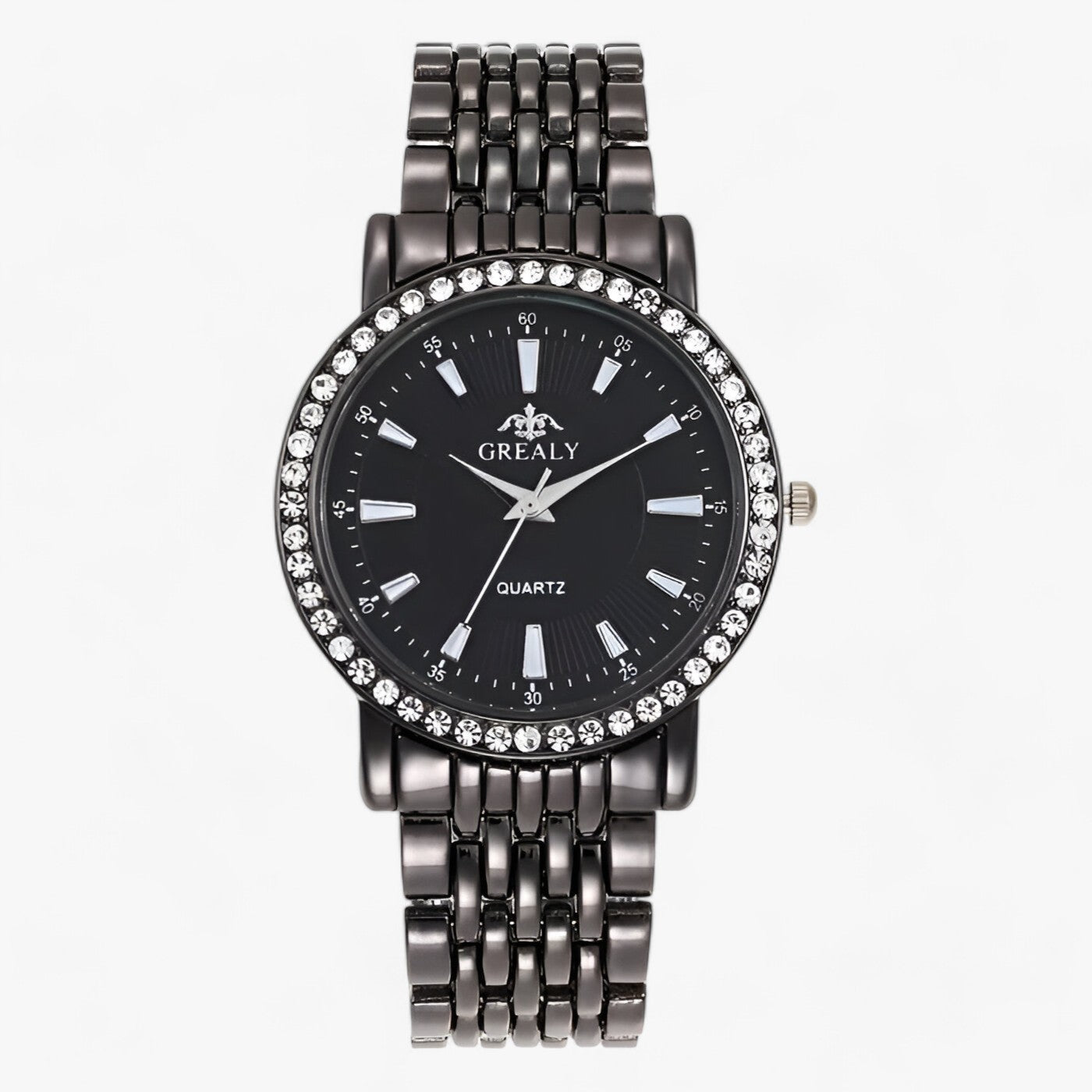 LUXE | Elegant stenbrud i rustfrit stål - perfekt symbiose af stil og præcision - Sort Sort Stor - watches - {{ product_tags }