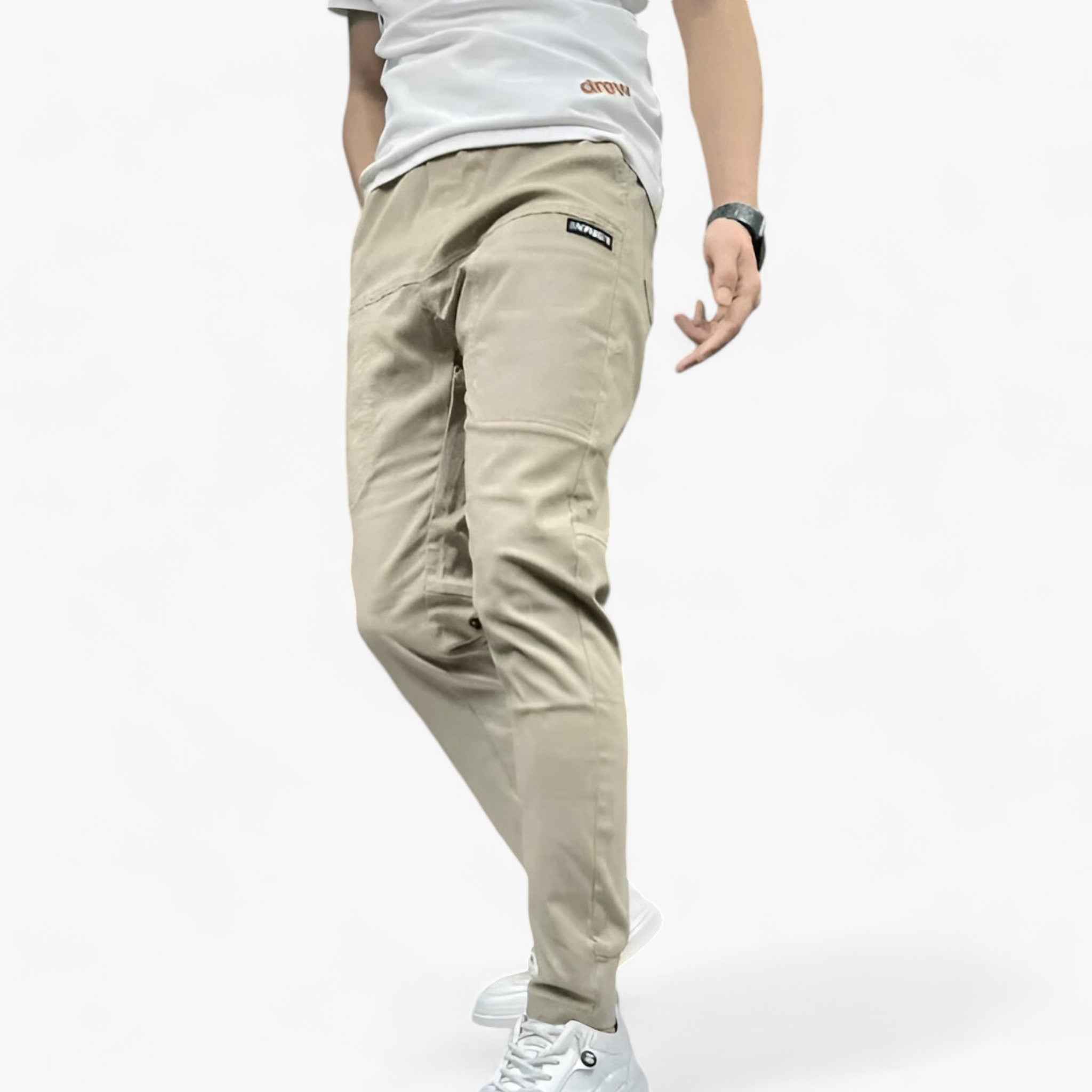 Max | Cargo-bukser i Stretch - Ultimativ Fleksibilitet - Beige - men's fashion - {{ product_tags }