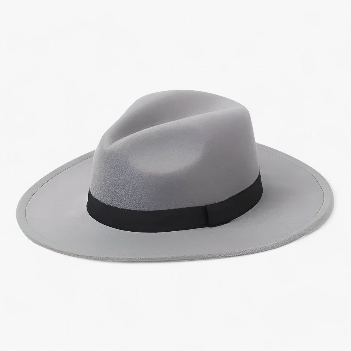 Lena | Uld-Fedora-Hat - Hold dig stilfuldt varm - Grå - women's fashion - {{ product_tags }