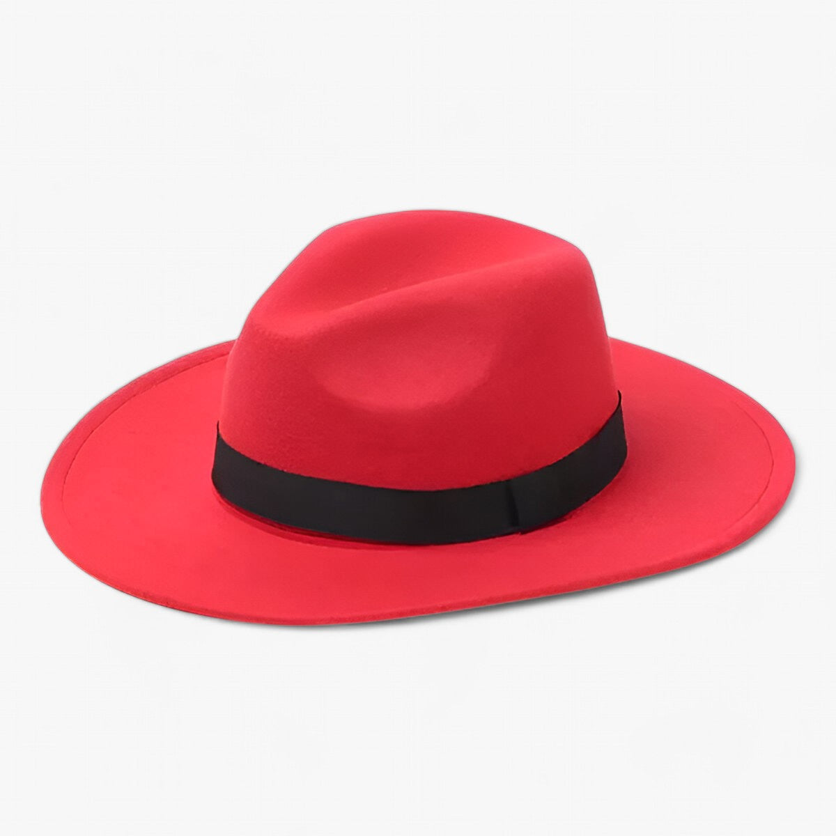 Lena | Uld-Fedora-Hat - Hold dig stilfuldt varm - Rød - women's fashion - {{ product_tags }