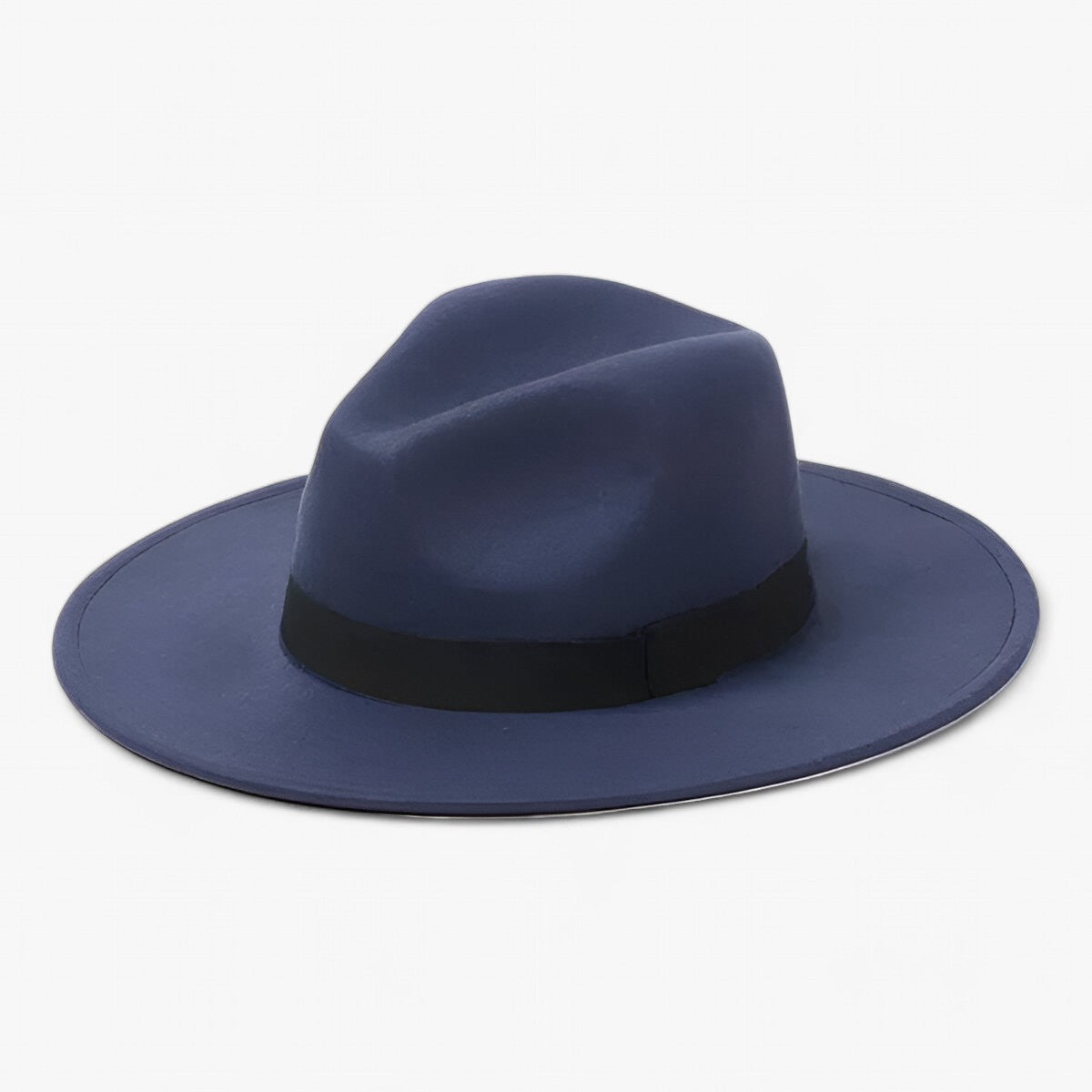 Lena | Uld-Fedora-Hat - Hold dig stilfuldt varm - Mørkeblå - women's fashion - {{ product_tags }