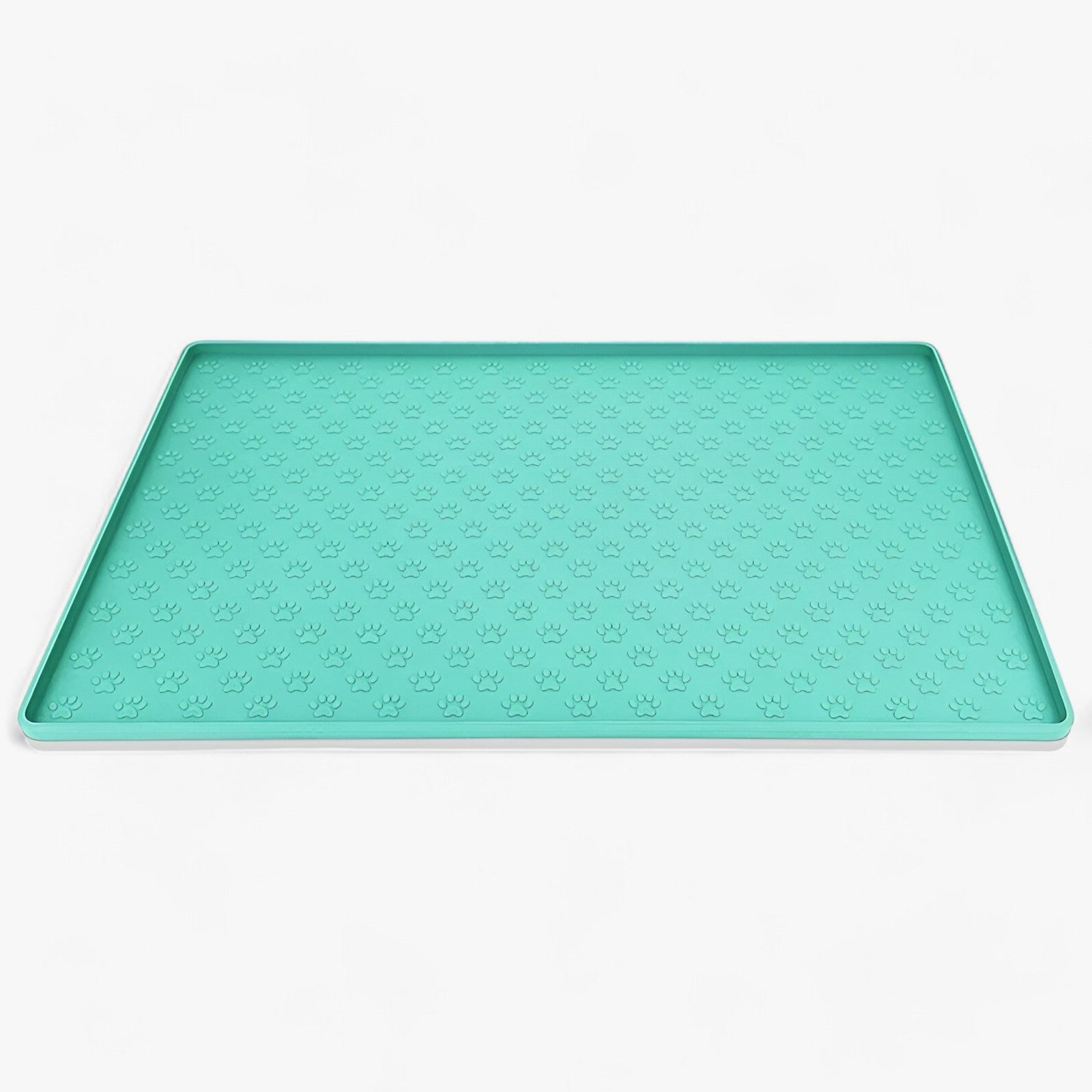 RUFUS | Silikoneunderlag til kæledyr - Holder dit gulv rent og pænt under måltiderne - Grøn 48 X 30 cm - house & garden - {{ product_tags }
