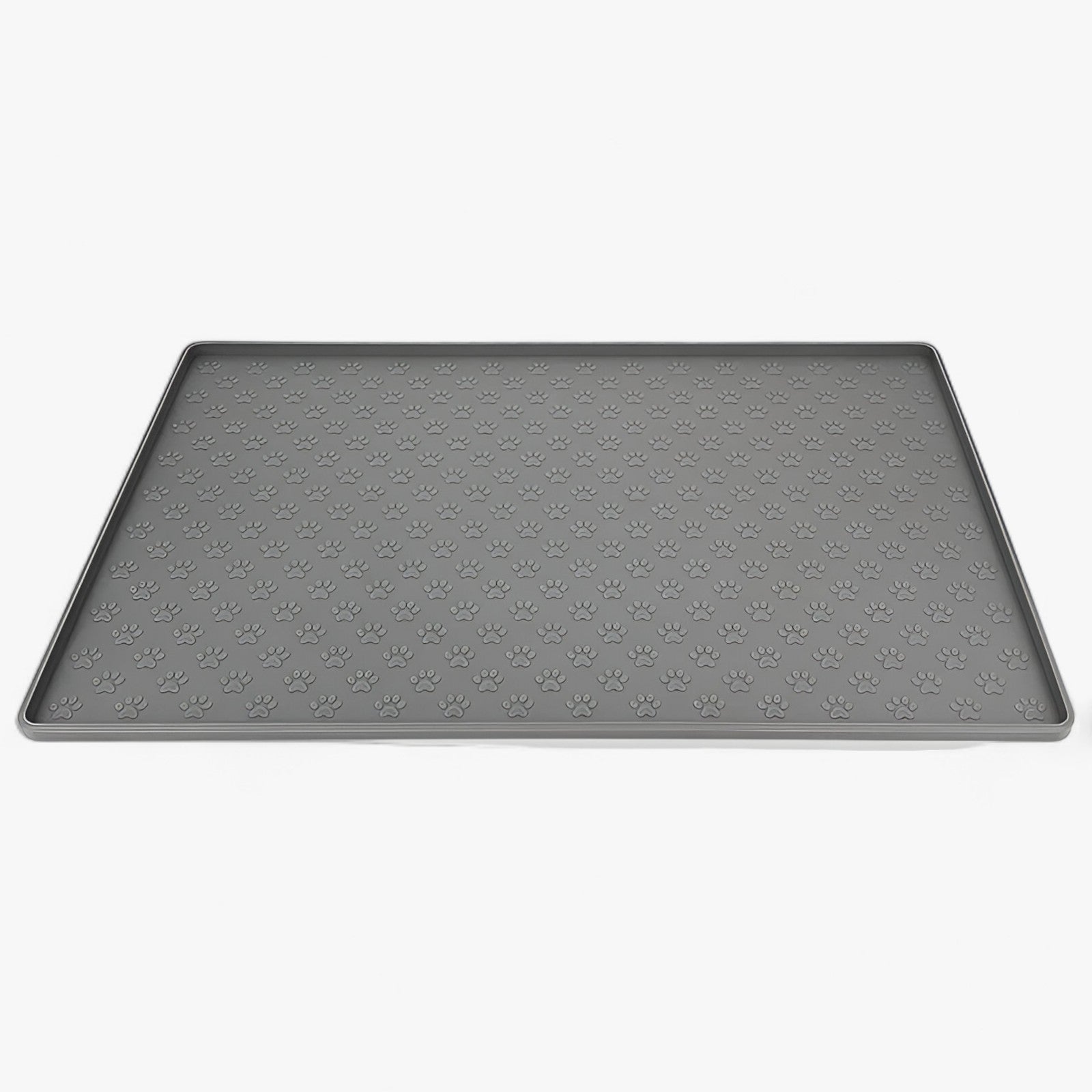 RUFUS | Silikoneunderlag til kæledyr - Holder dit gulv rent og pænt under måltiderne - Grå 48 X 30 cm - house & garden - {{ product_tags }