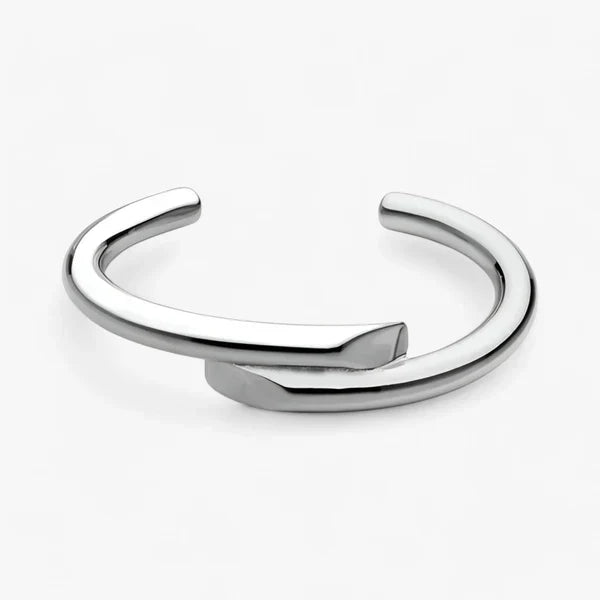 Jasmin | Enkelt Guldmanschettarmband - Let Chic - Sølv farve - watches - {{ product_tags }