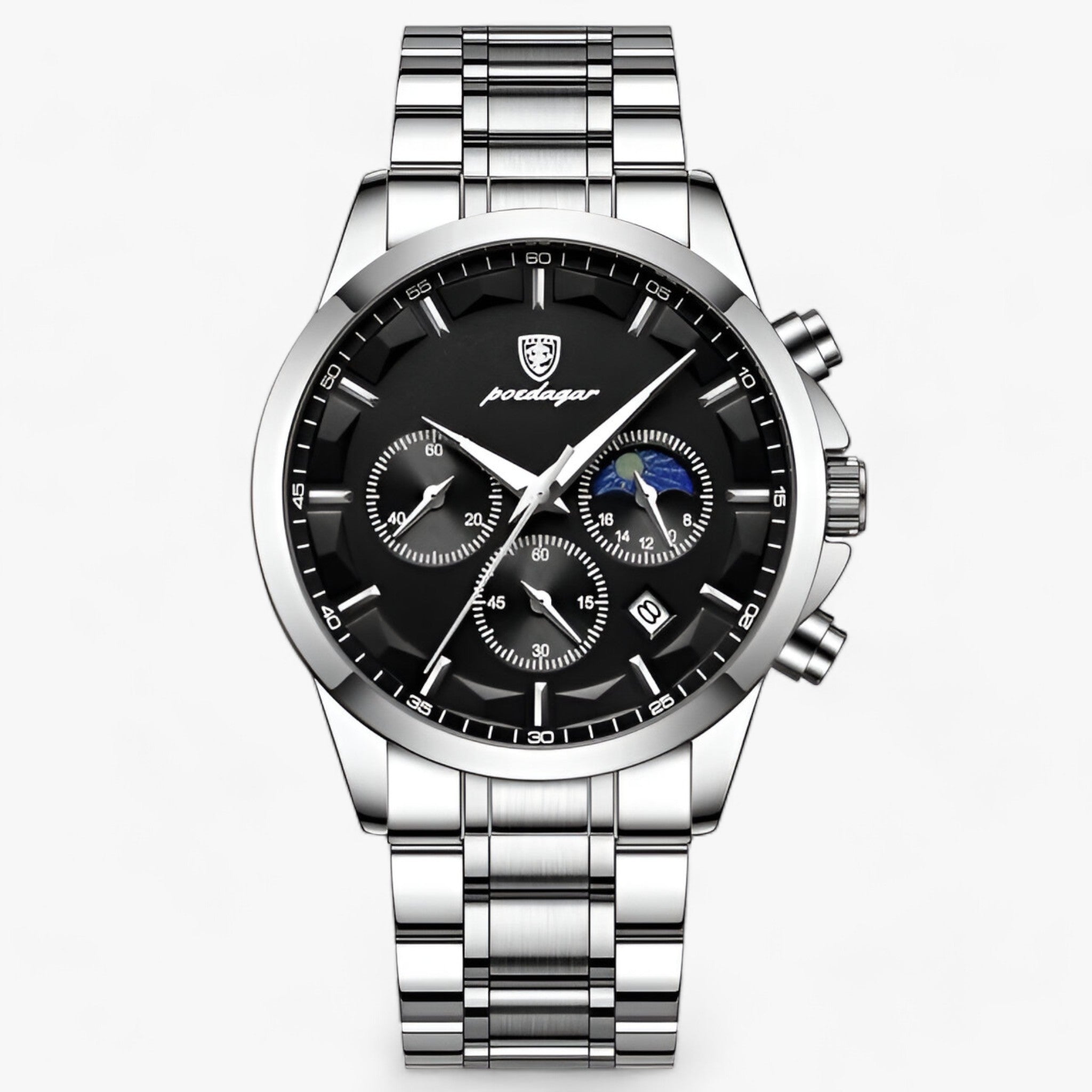 ALEXANDER | Herres luksusur - Stil og Præcision - Sølv Sort S - watches - {{ product_tags }